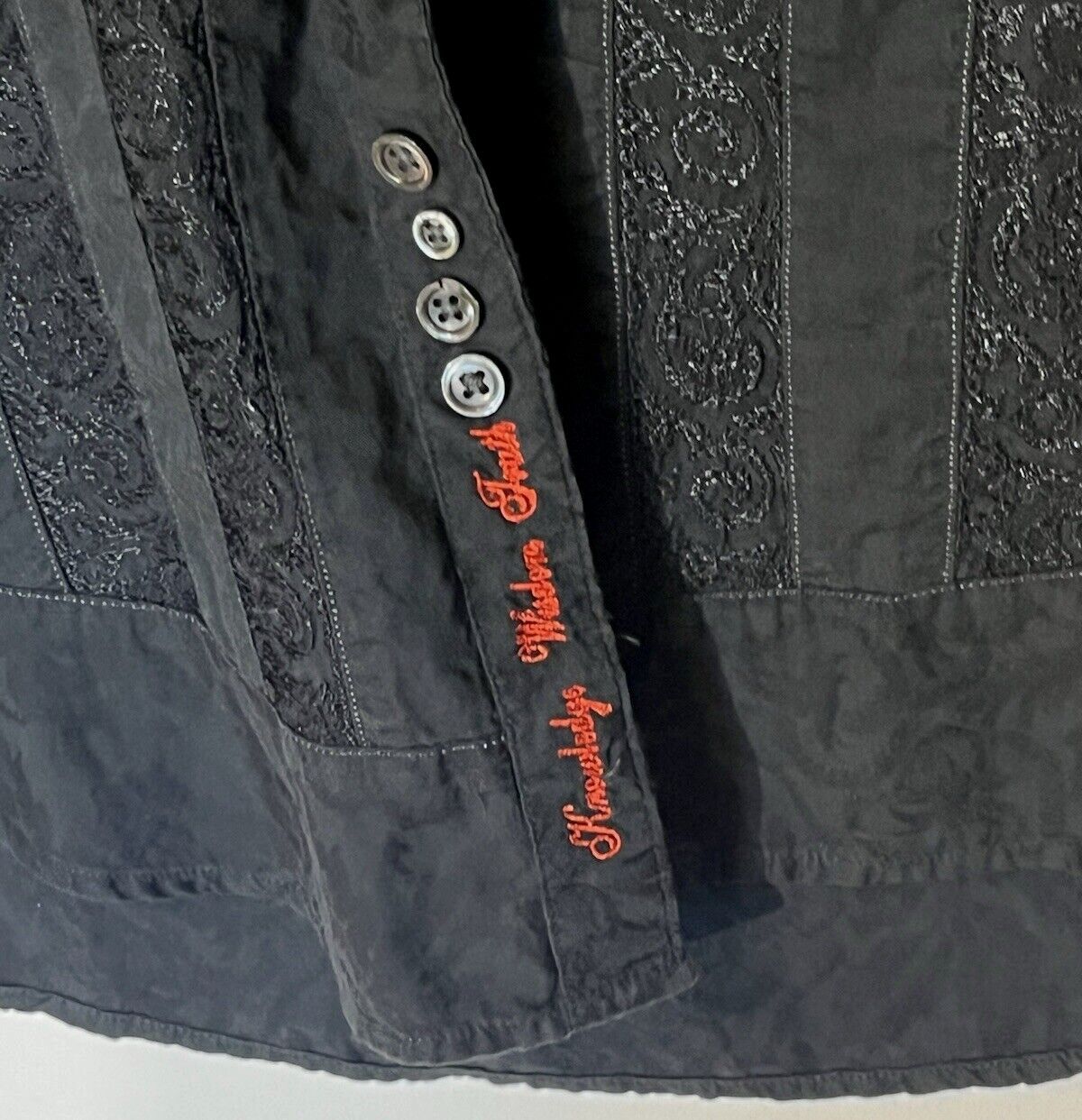 Robert Graham Robert Graham Embroidered Stripes Long Sleeve Shirt Size US M / EU 48-50 / 2 - 11 Thumbnail