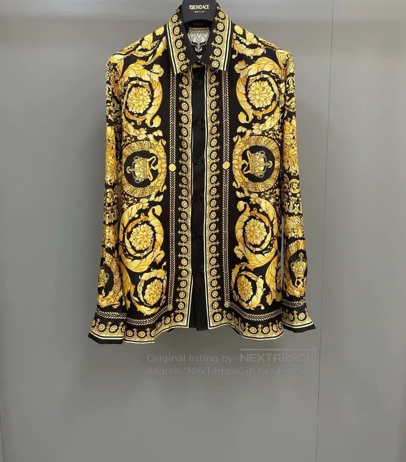 Versace Versace Silk long-sleeved shirt Size US S / EU 44-46 / 1 - 2 Thumbnail