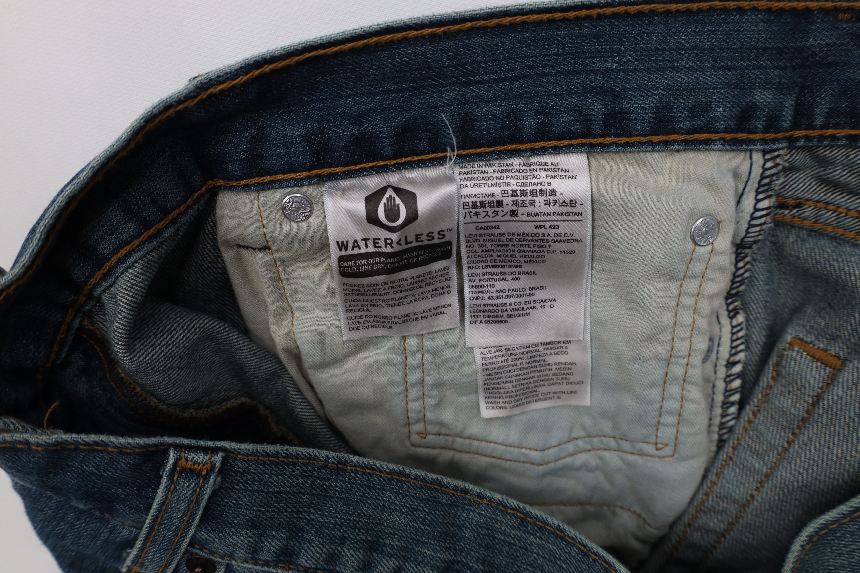 Levi's Vintage Y2K Levis 569 Relaxed Straight Wide Leg Jeans Blue Size US 38 / EU 54 - 8 Thumbnail