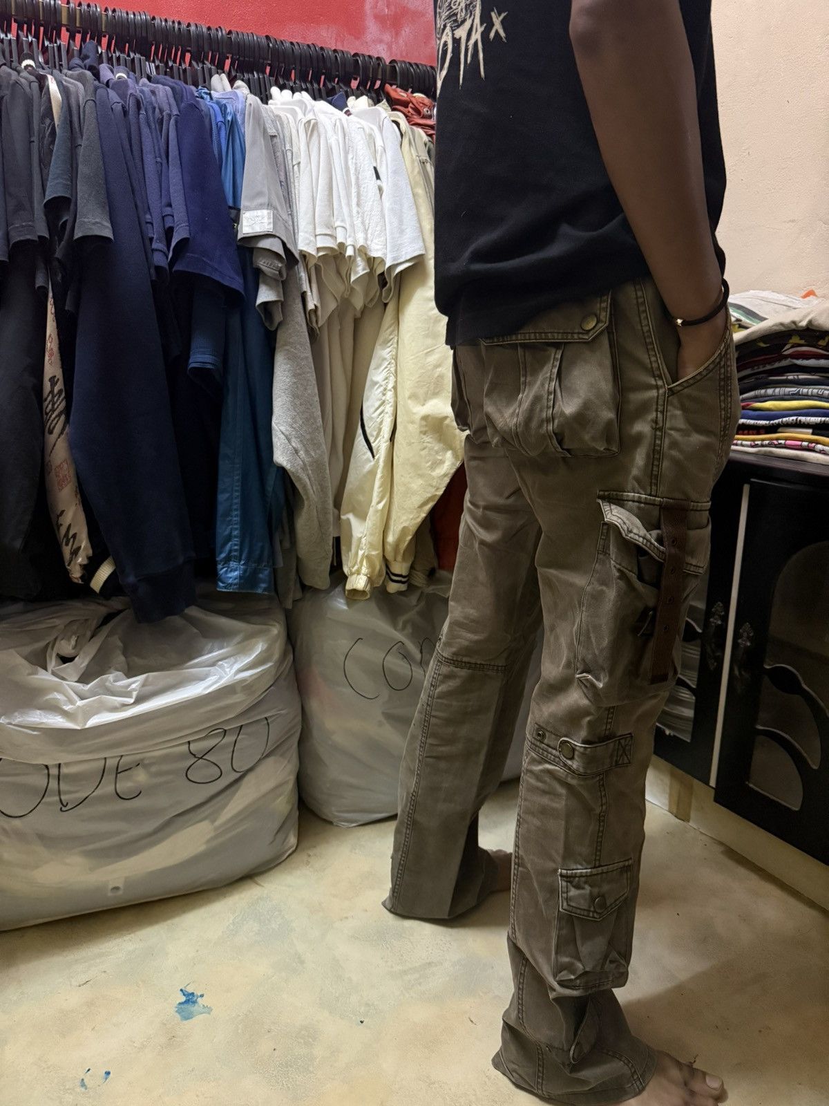 Tete Homme Tete Homme Issey Miyake Multipockets Cargo Pants Size US 29 - 19 Thumbnail