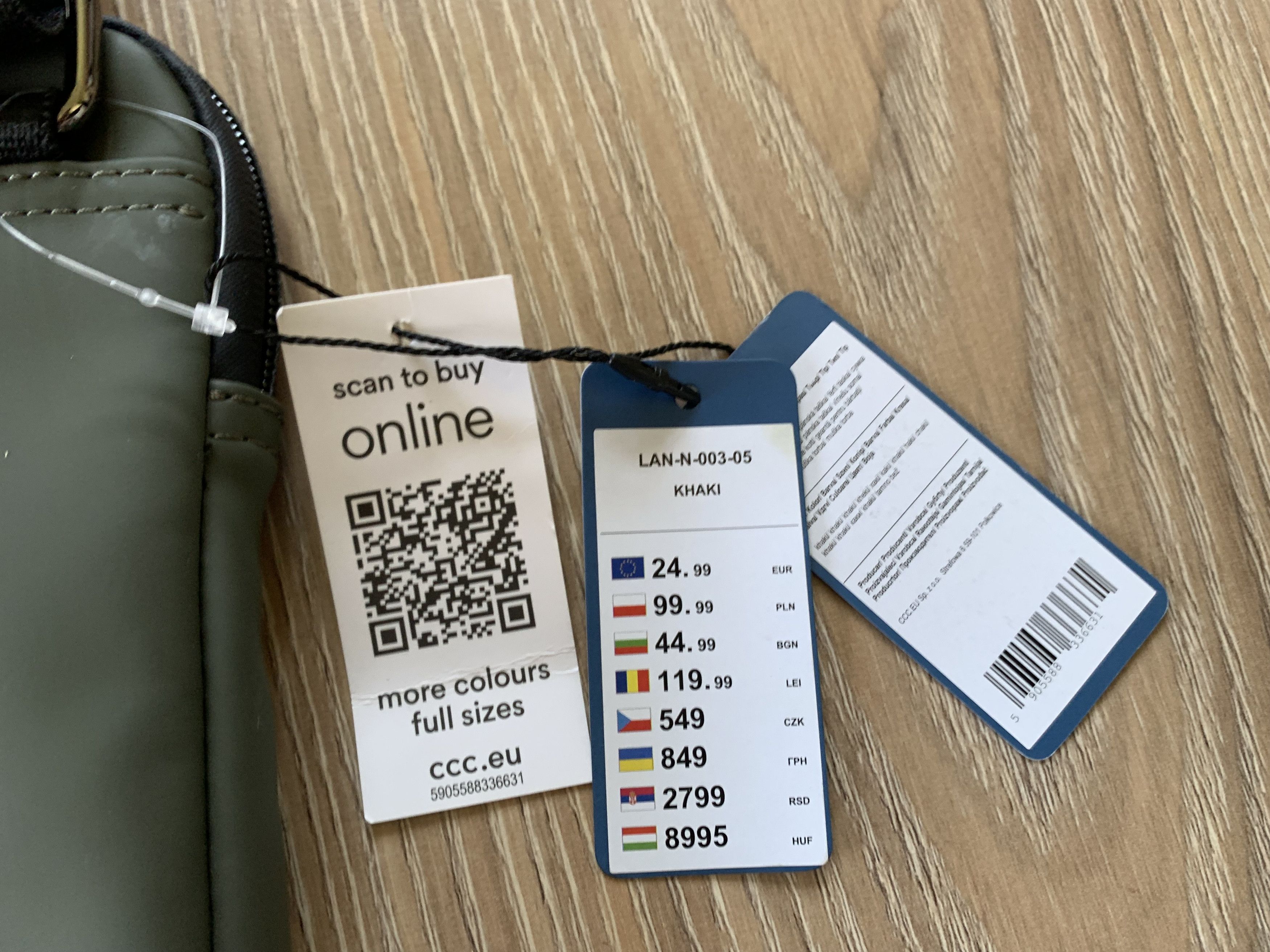 Other Lanetti Thin Khaki Dark Grey Sling Bag Messenger Size ONE SIZE - 6 Thumbnail
