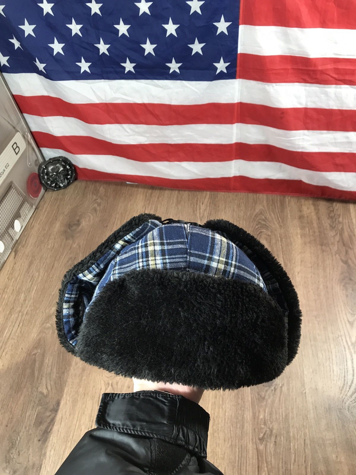 Japanese Brand × Vintage Vintage Y2K Fuzzy Ushanka Hat Size ONE SIZE - 7 Thumbnail