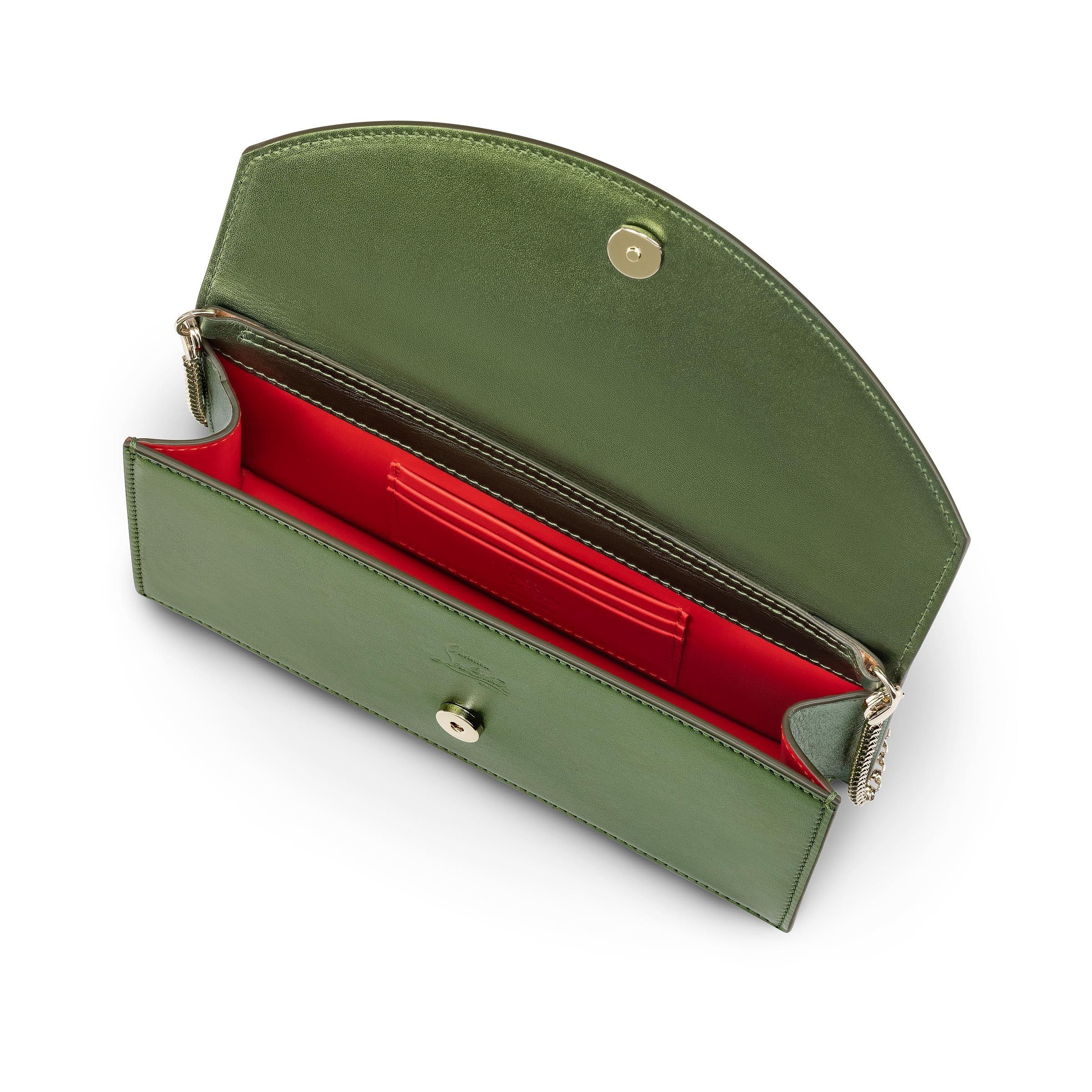 Christian Louboutin o1s1wg110125 Size:OS/ Loubi 54 Clutch Bag in Green Size ONE SIZE - 5 Thumbnail