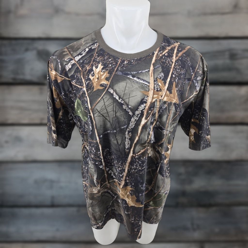 Element VINTAGE WFS Element Gear Burly Shirt Mens XL Camo Pocket T Shirt Camouflage Cotton Short Sleeve Crew Neck Outdoor 90s Mens Size US XL / EU 56 / 4 - 1 Thumbnail