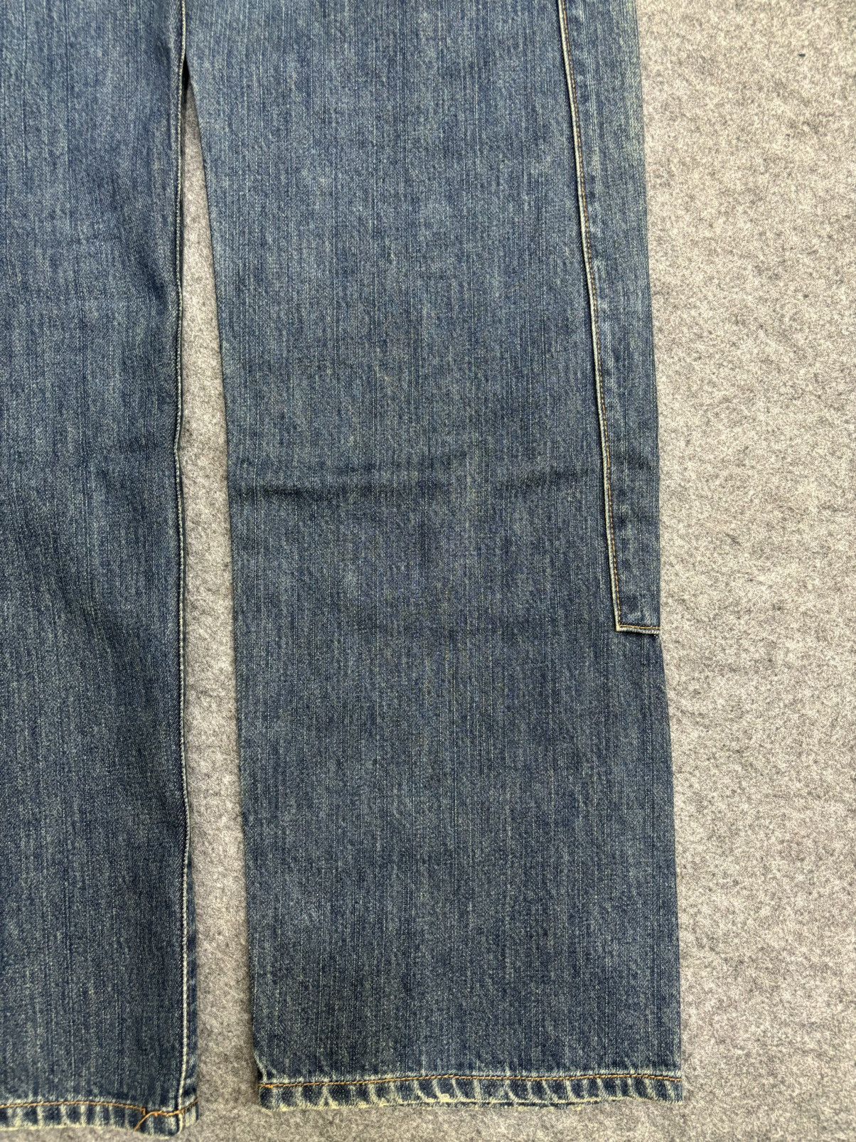 Designer 💥Denim Art💥Artisan MSG Sick Patchwork Stonewash Denim F553 Size US 31 - 18 Thumbnail