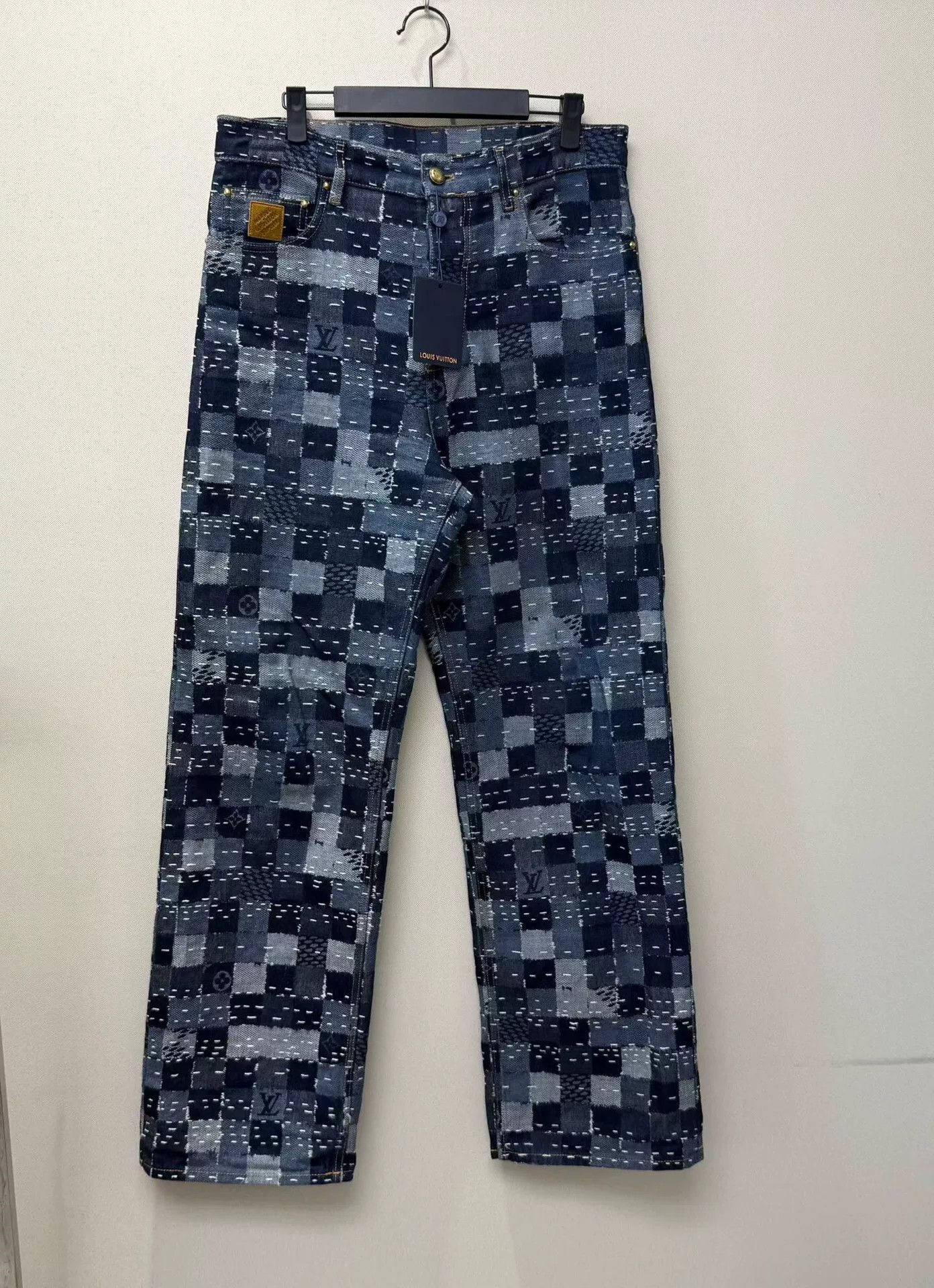 Louis Vuitton louis vuitton lv x nigo blue denim pants Size US 30 / EU 46 - 1 Thumbnail