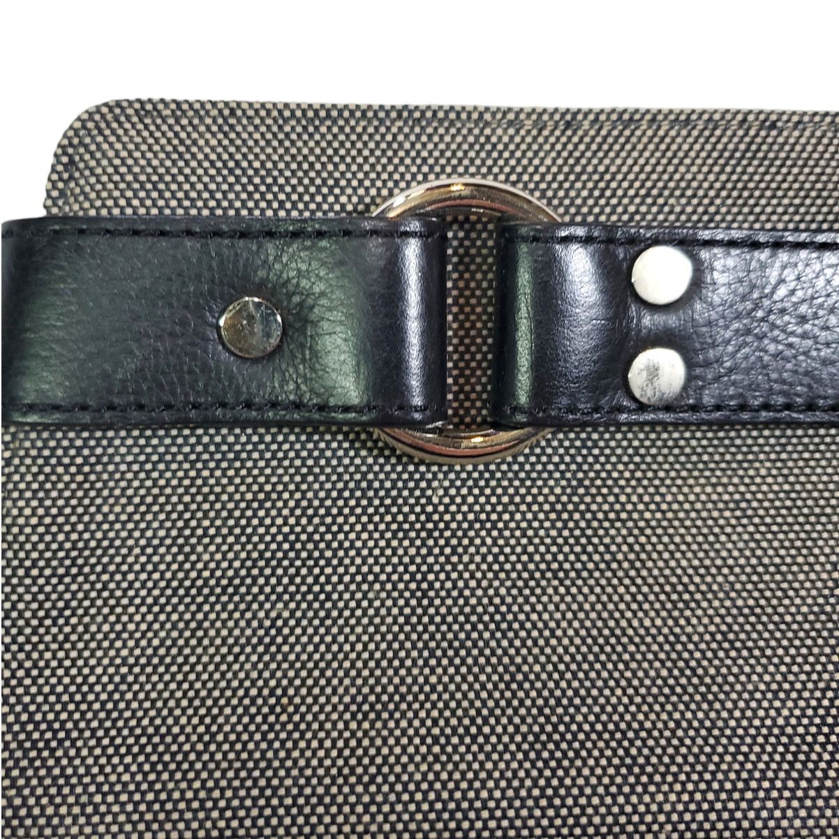 Banana Republic Banana Republic | Black and Tan Clutch w/ Leather Accents Size ONE SIZE - 3 Thumbnail