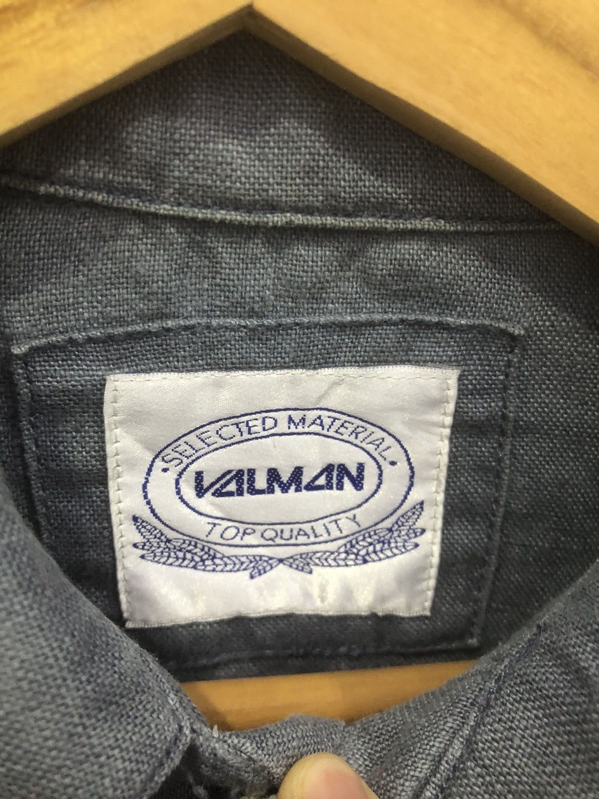 Japanese Brand Valman Japan 100% Linen Denim Style Trucker Jacket Size US XS / EU 42 / 0 - 6 Thumbnail