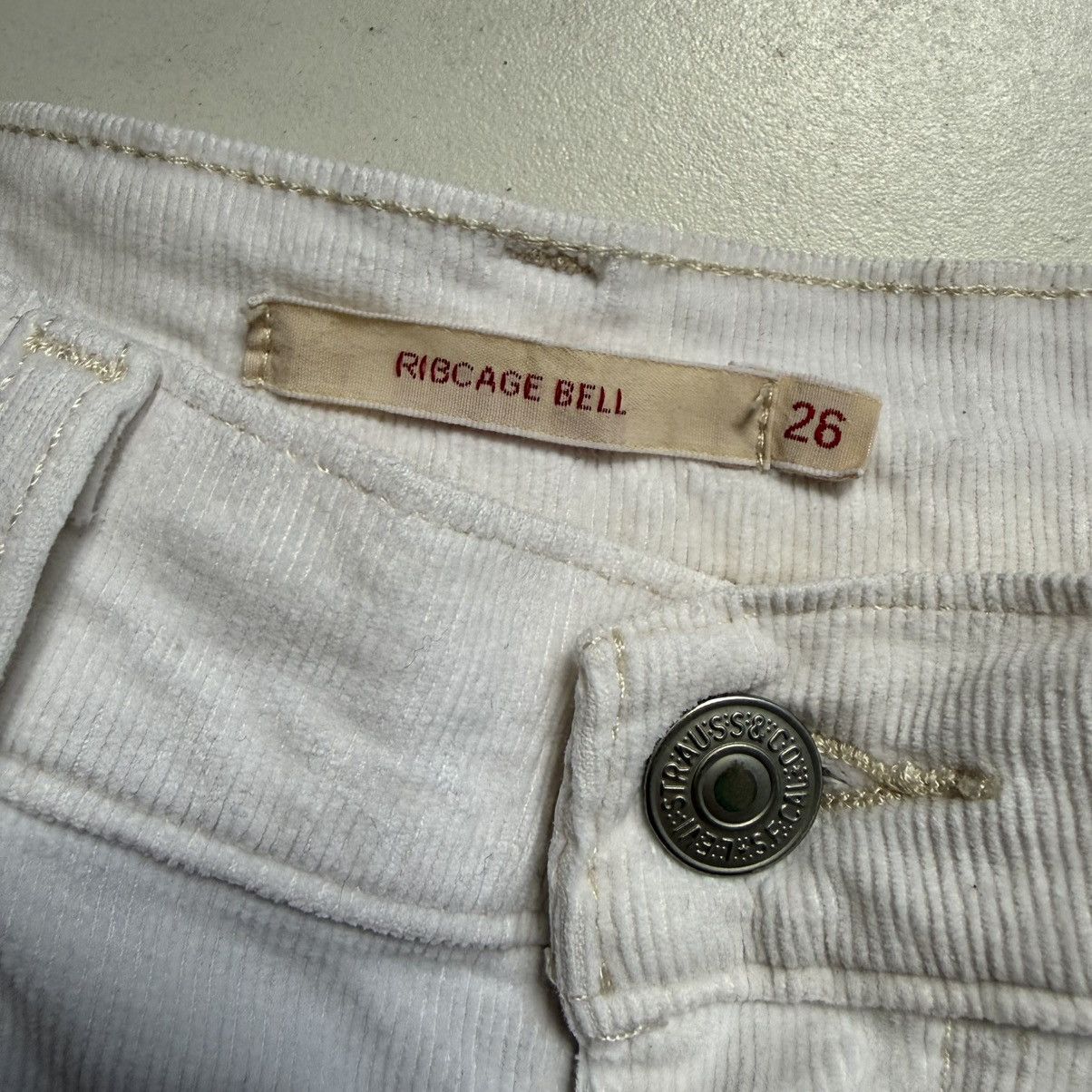 Levi's Vintage Clothing Vintage Y2K Levi’s Ribcage Bell Capital ‘E’ Corduroy Pants Size 26" / US 2 / IT 38 - 7 Thumbnail