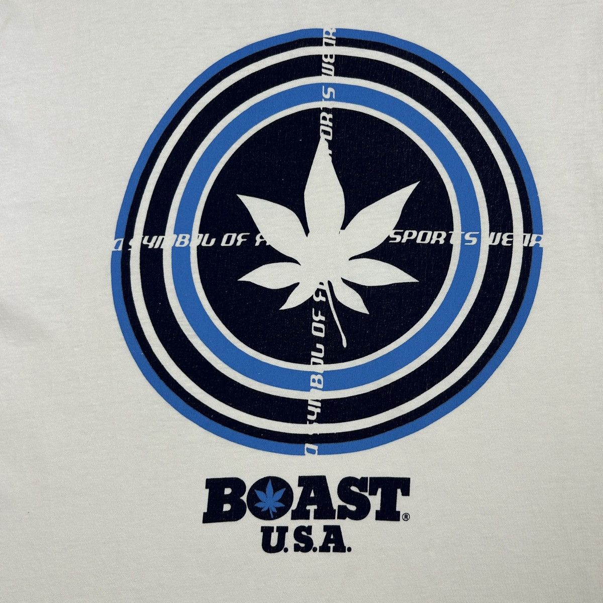 Vintage 1990s BOAST USA Weed T-Shirt Size US L / EU 52-54 / 3 - 3 Thumbnail
