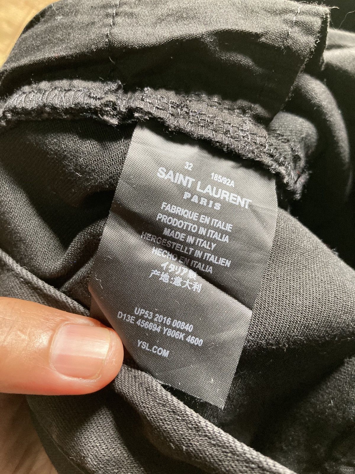 Saint Laurent Paris Saint Laurent x Hedi Slimane Distressed Black Skinny Jeans Size US 32 / EU 48 - 9 Thumbnail