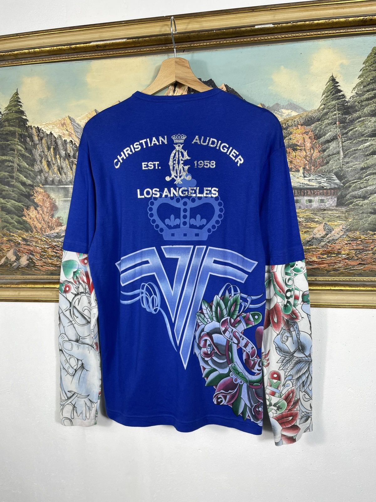 Ed Hardy × Sex Skateboards × Vintage Ed Hardy Retro 00s Baggy Loose Tee Sweatshirt Grunge Cyber Size US M / EU 48-50 / 2 - 7 Thumbnail