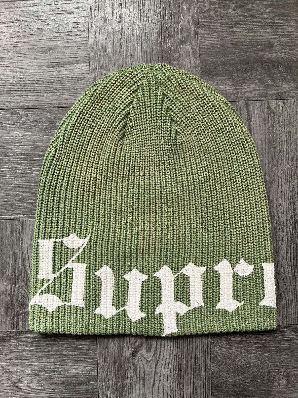 Supreme Old English Beanie | Grailed