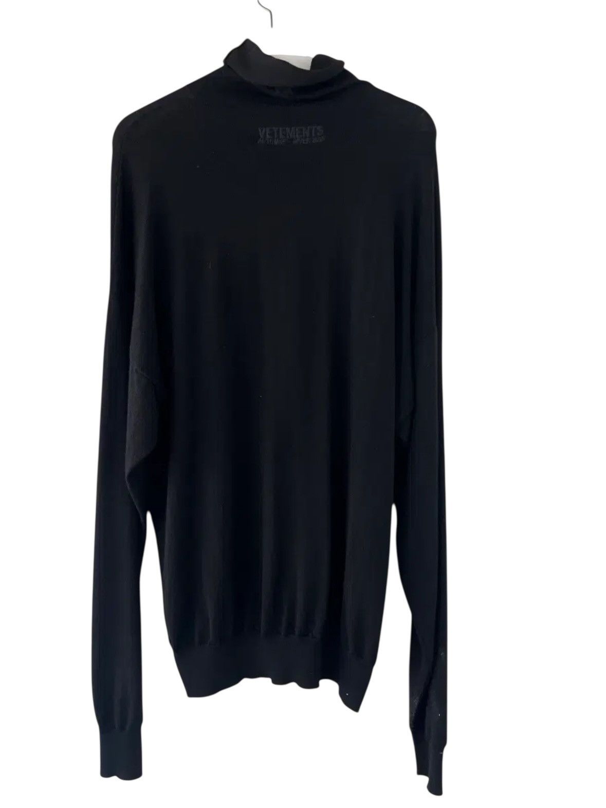 Vetements Vetements Warning Turtle Neck Sweater Size US M / EU 48-50 / 2 - 2 Thumbnail