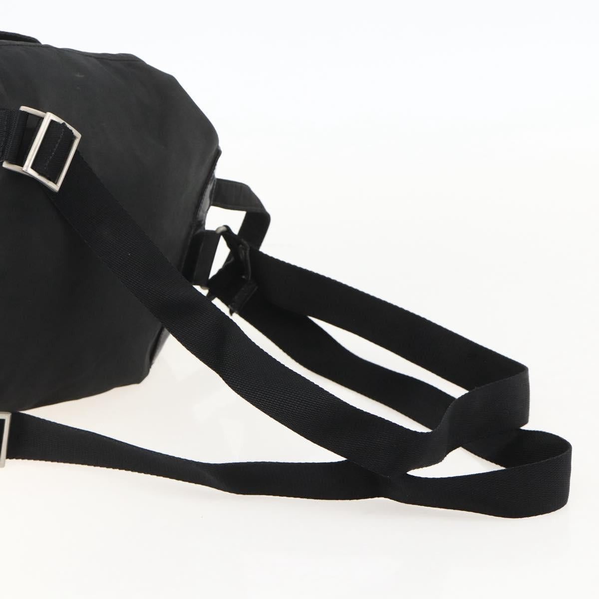 PRADA Backpack Nylon Black Silver Auth YKZ1087 - Jerrillo display picture 3