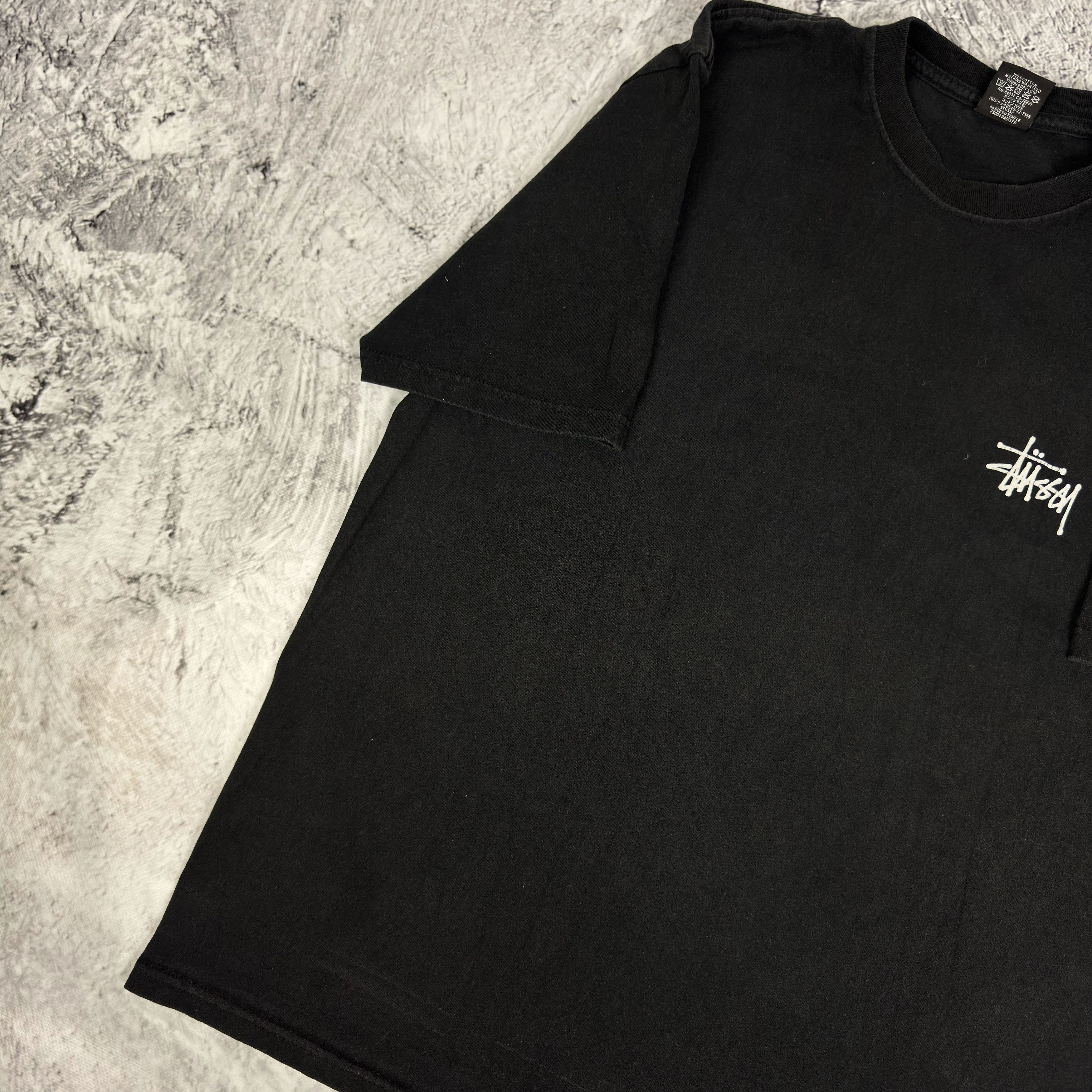 Stussy Basic Stüssy Tee Men's Black Cotton Pullover T-Shirt Large Size US L / EU 52-54 / 3 - 7 Thumbnail