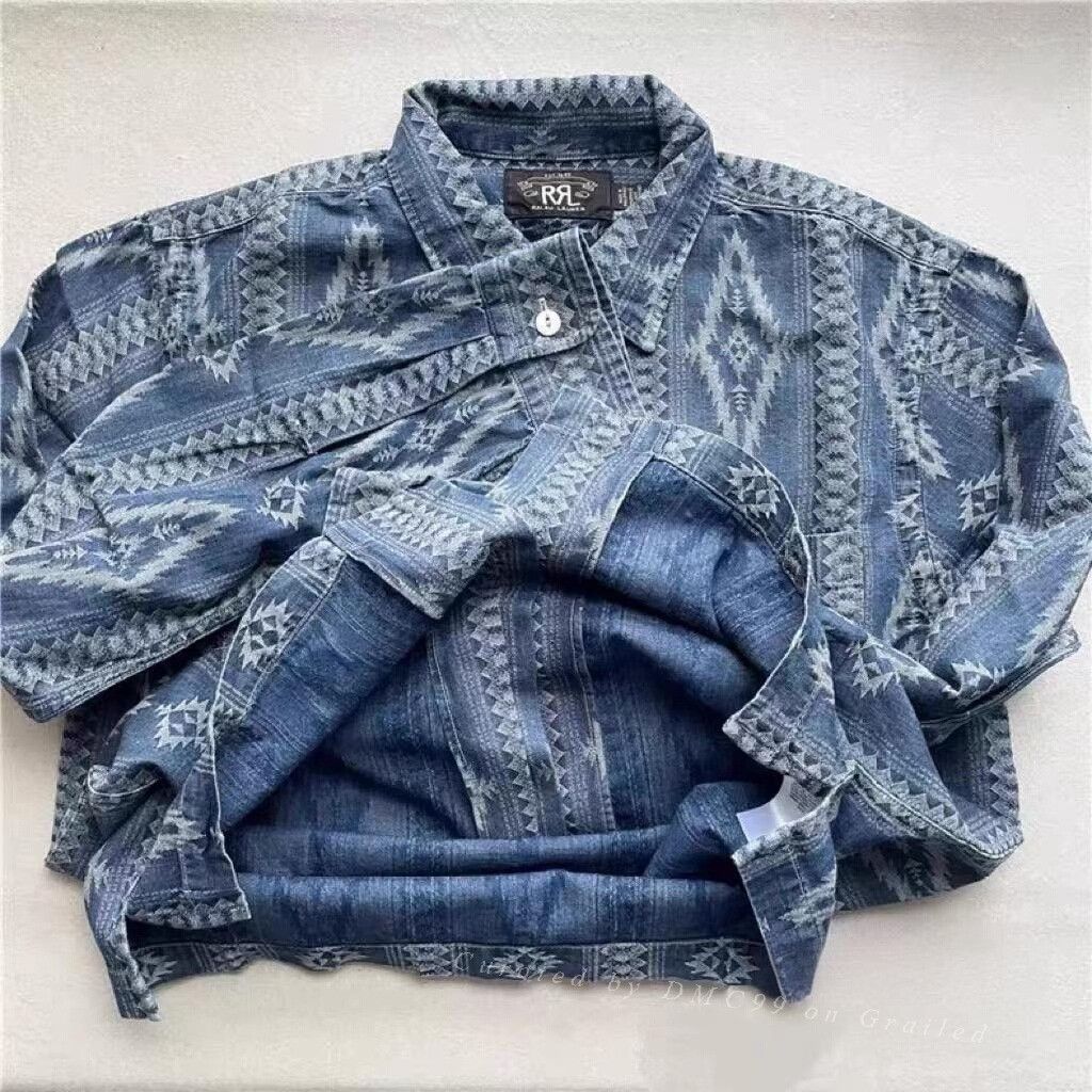 RRL Ralph Lauren RRL Double RL Navajo Style Shirt Size US XS / EU 42 / 0 - 1 Thumbnail