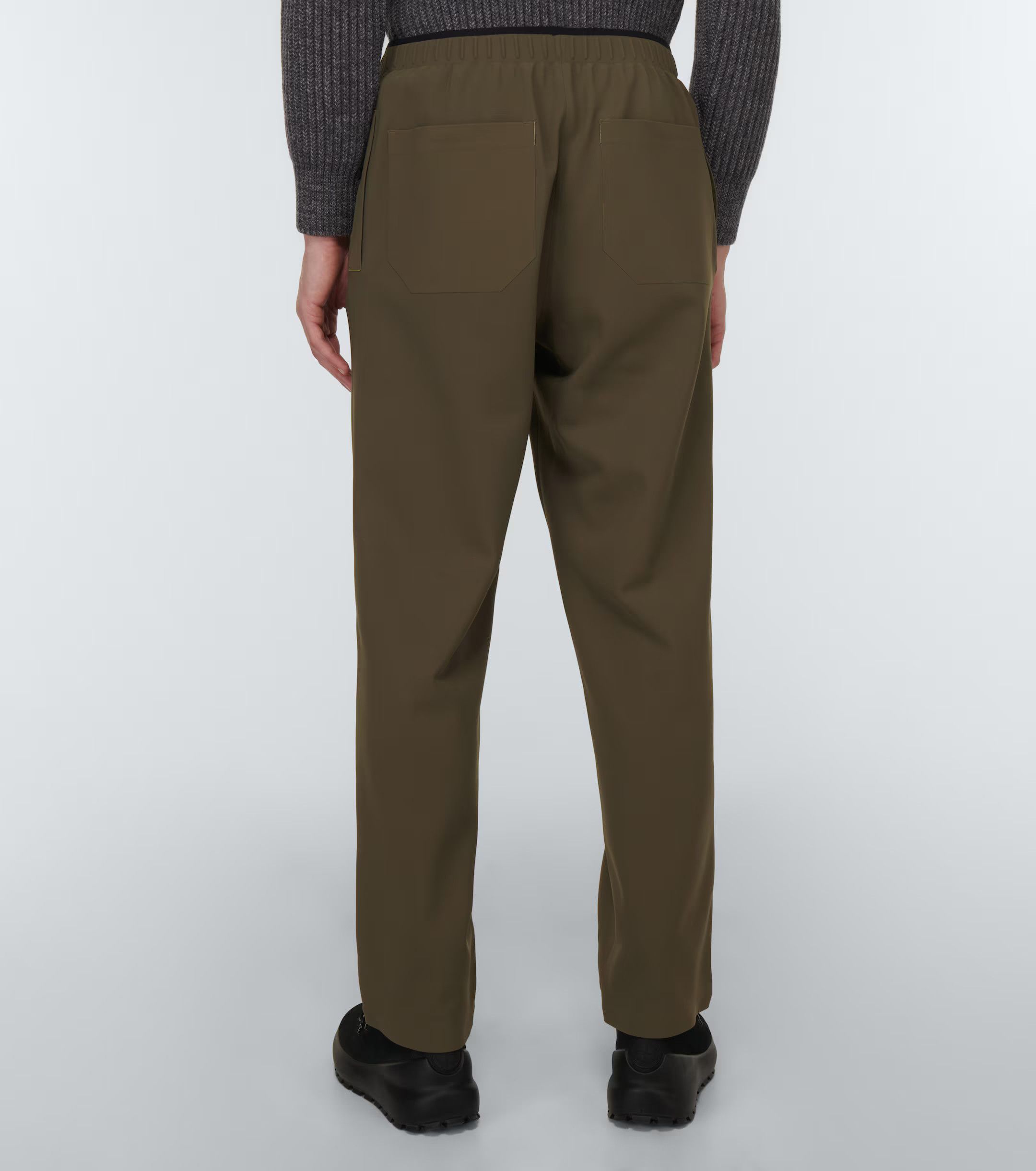 GR10K o1mle0125 Sensitive Bonded Fleeced Trouser in Dark Olive Size US 32 / EU 48 - 4 Thumbnail