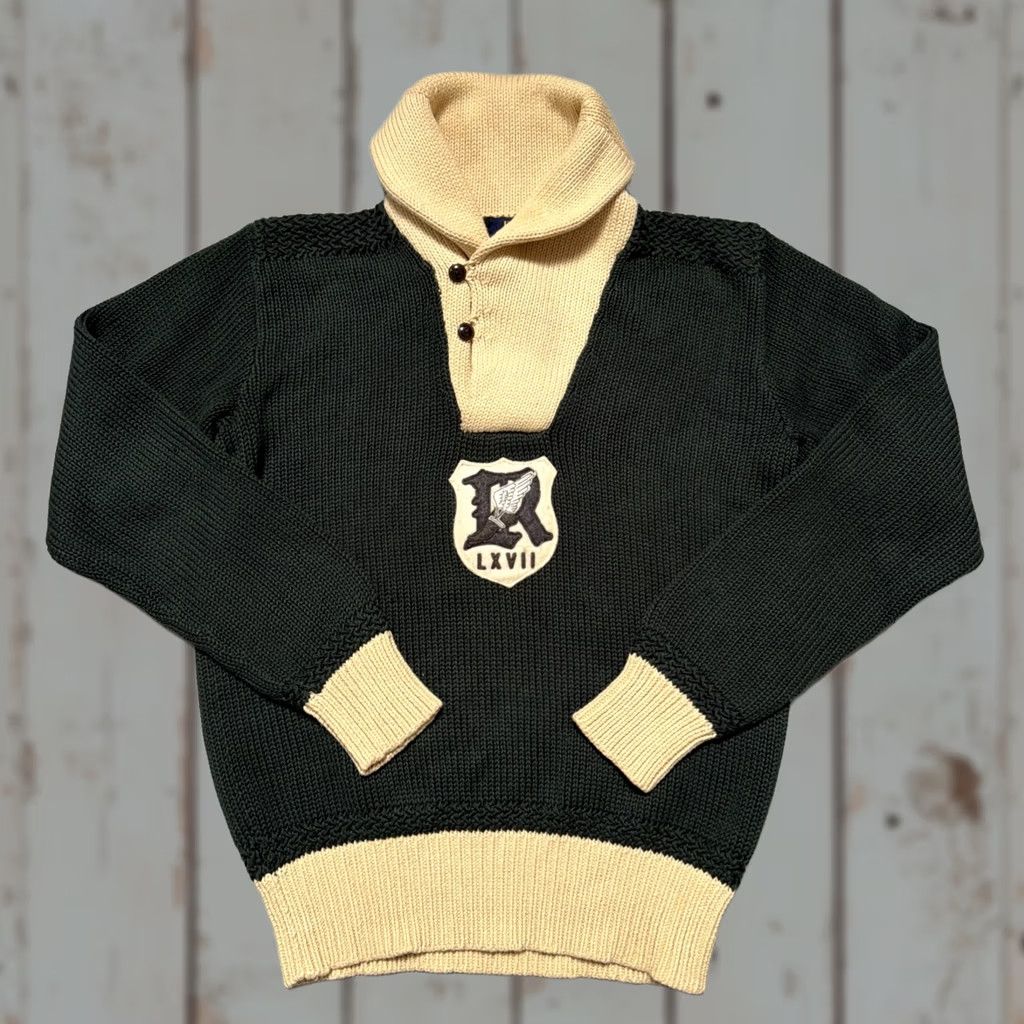 Polo Ralph Lauren Polo Ralph Lauren Knit Shawl Vintage College 1950s Style Sweater Shield P-Wing S Polo Ralph Lauren Shirt Adult Slim? Size US S / EU 44-46 / 1 - 1 Thumbnail