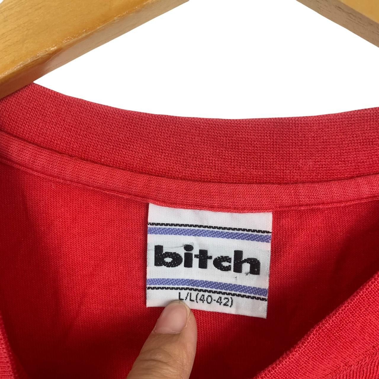 Vintage Vintage BITCH SKATEBOARD Box Logo Made In USA Tee Shirt Top Size US L / EU 52-54 / 3 - 3 Thumbnail