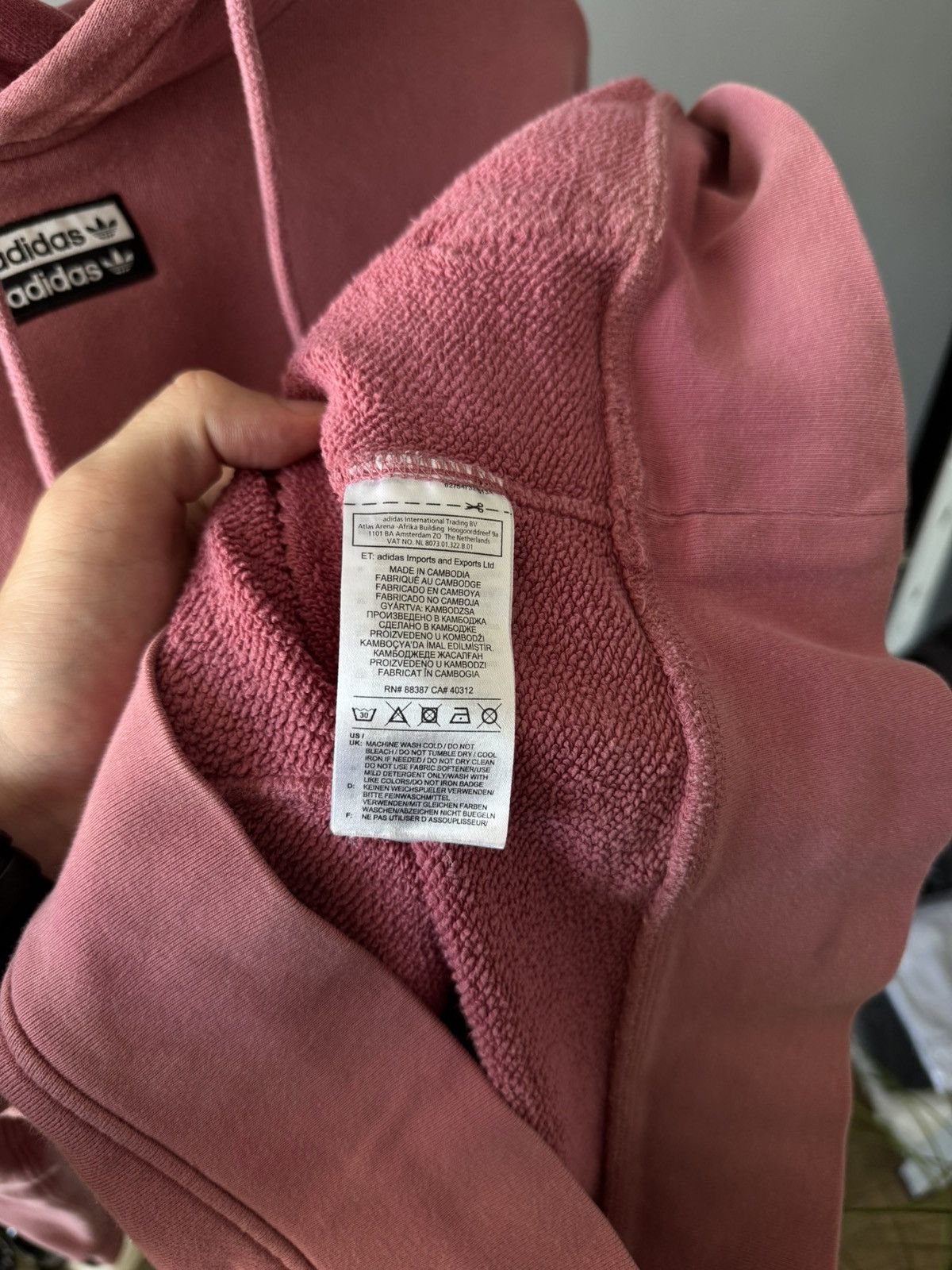 Adidas Adidas hoodie pink Size US M / EU 48-50 / 2 - 7 Thumbnail