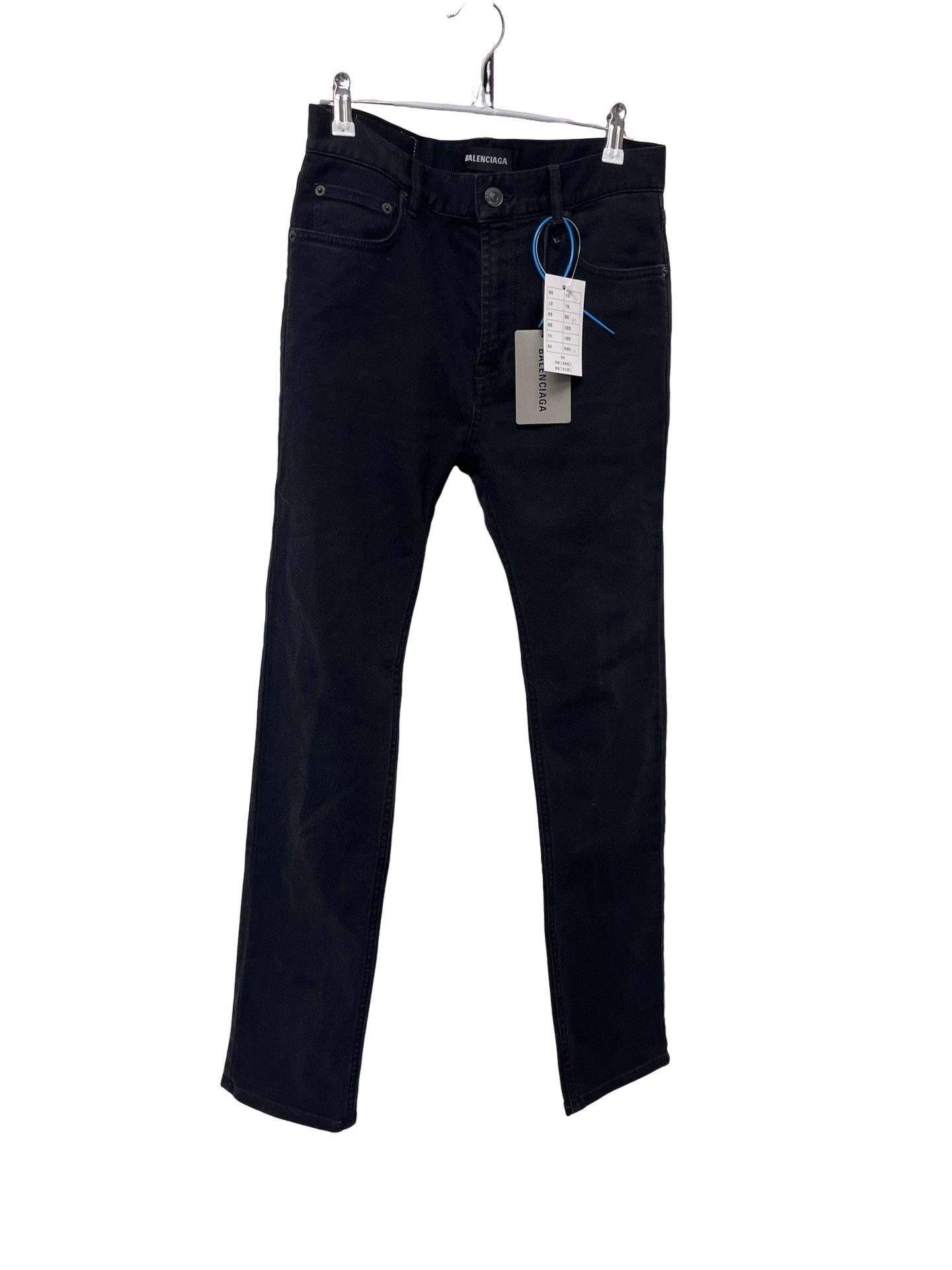 Balenciaga Balenciaga Black Logo Patch Denim Jeans 30 Size US 30 / EU 46 - 1 Thumbnail