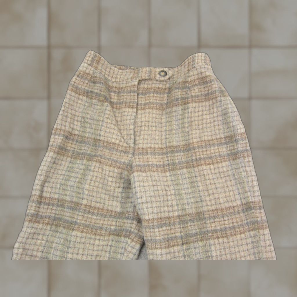 Evan Picone VINTAGE Evan Picone Pants Womens 10 Brown Plaid Wool Dress Straight Size 32" / US 10 / IT 46 - 1 Thumbnail