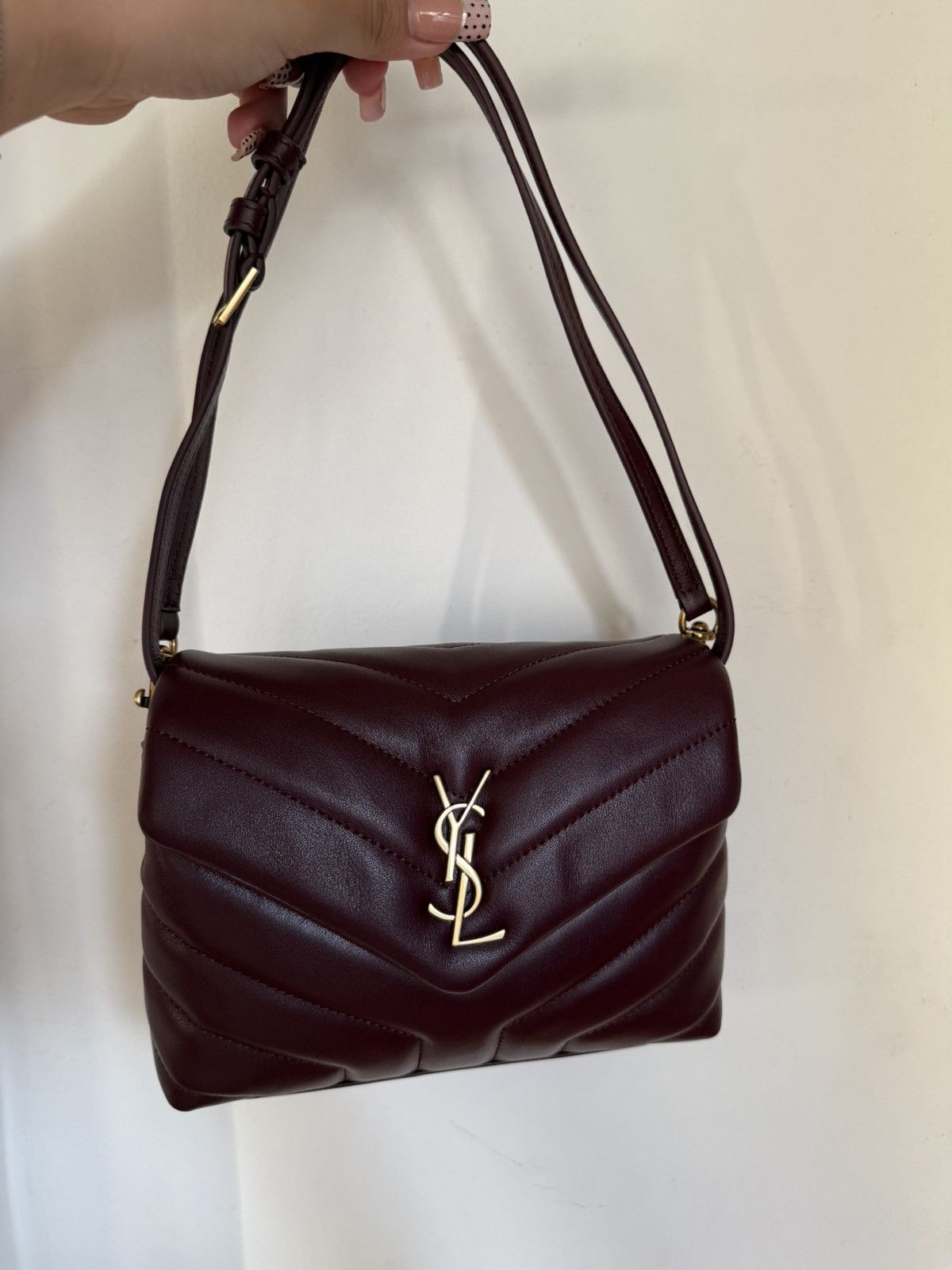 Yves Saint Laurent Saint Laurent Bordeaux Loulou Toy Crossbody Bag Size ONE SIZE - 3 Thumbnail