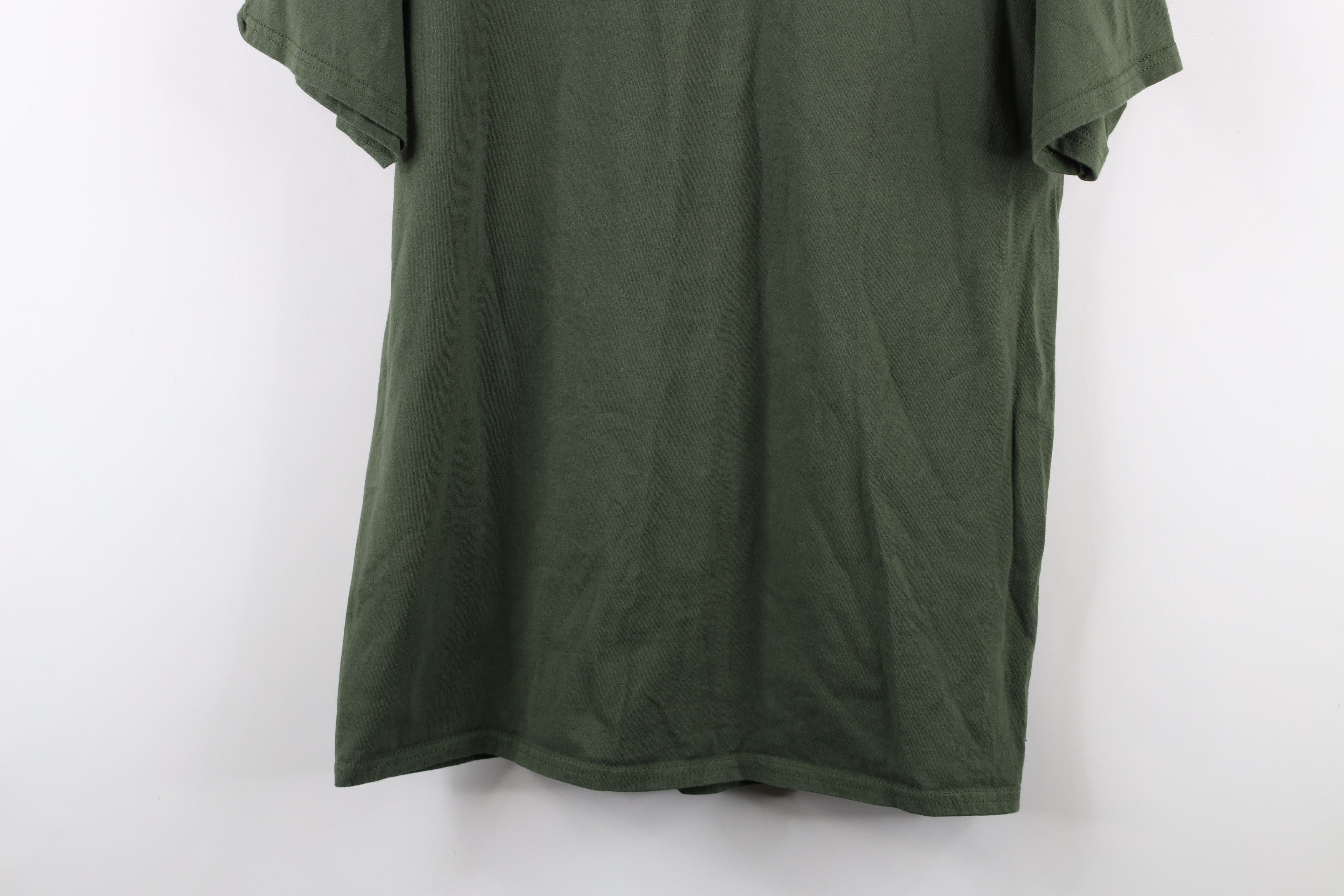 Vintage Vintage 90s Streetwear Heavyweight Cotton T-Shirt Green Size US M / EU 48-50 / 2 - 3 Thumbnail