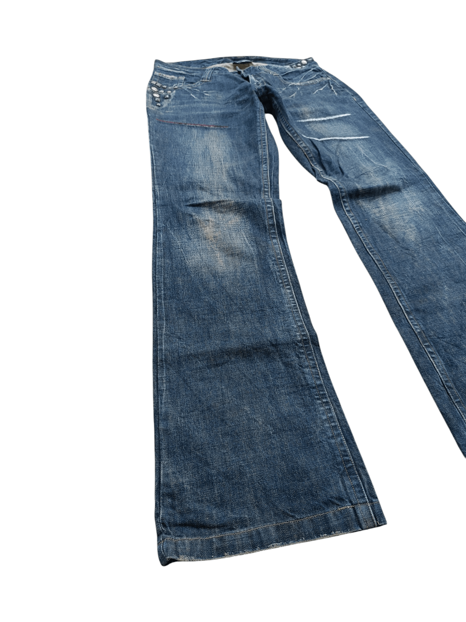 Japanese Brand FLARED💥JAPANESE BRAND LAV CLAW MARK STUD DENIM Size US 32 / EU 48 - 1 Thumbnail