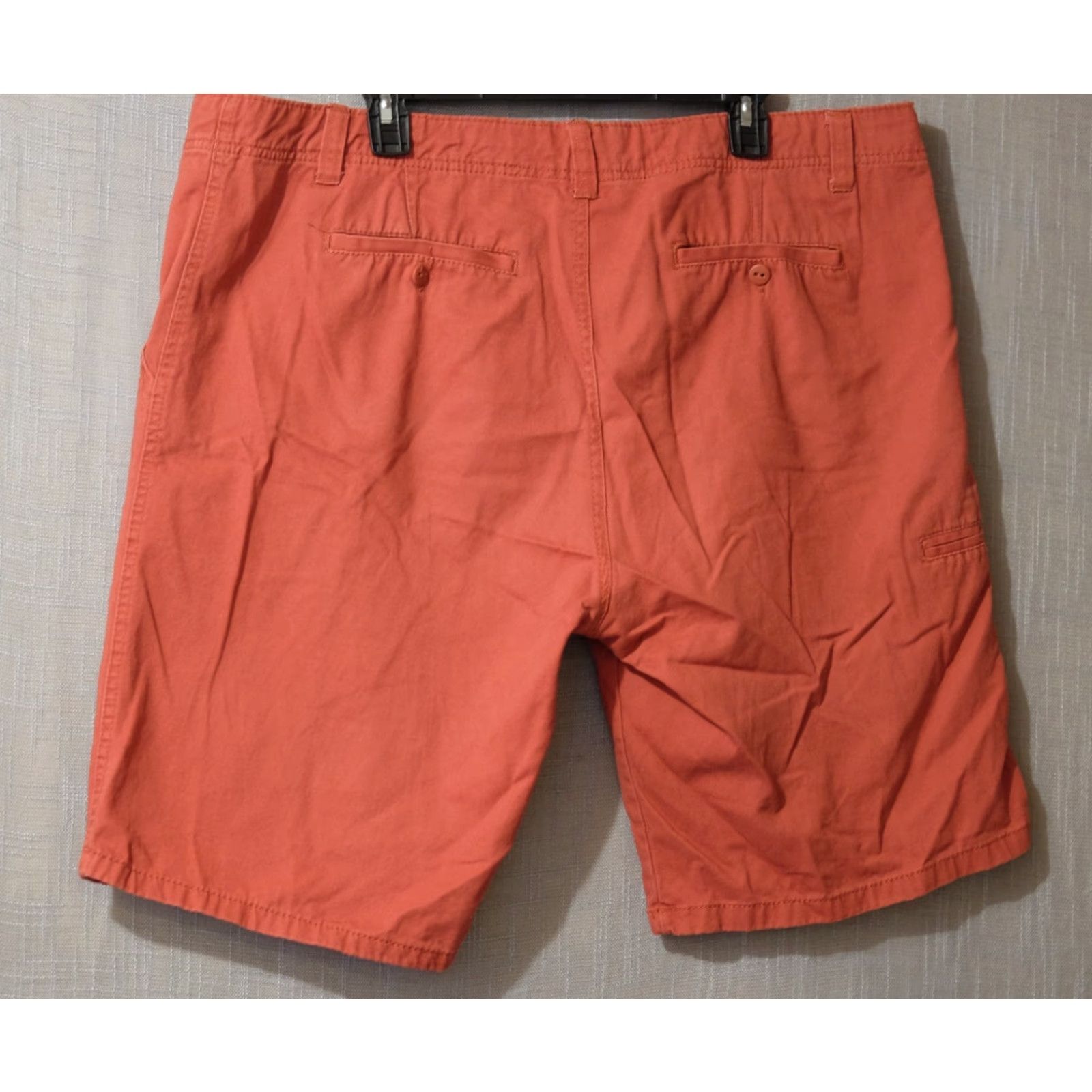 CO Iron Co Chino Shorts Mens 40 Red 100% Cotton Slash Pockets Belt Loops Size US 40 / EU 56 - 7 Thumbnail