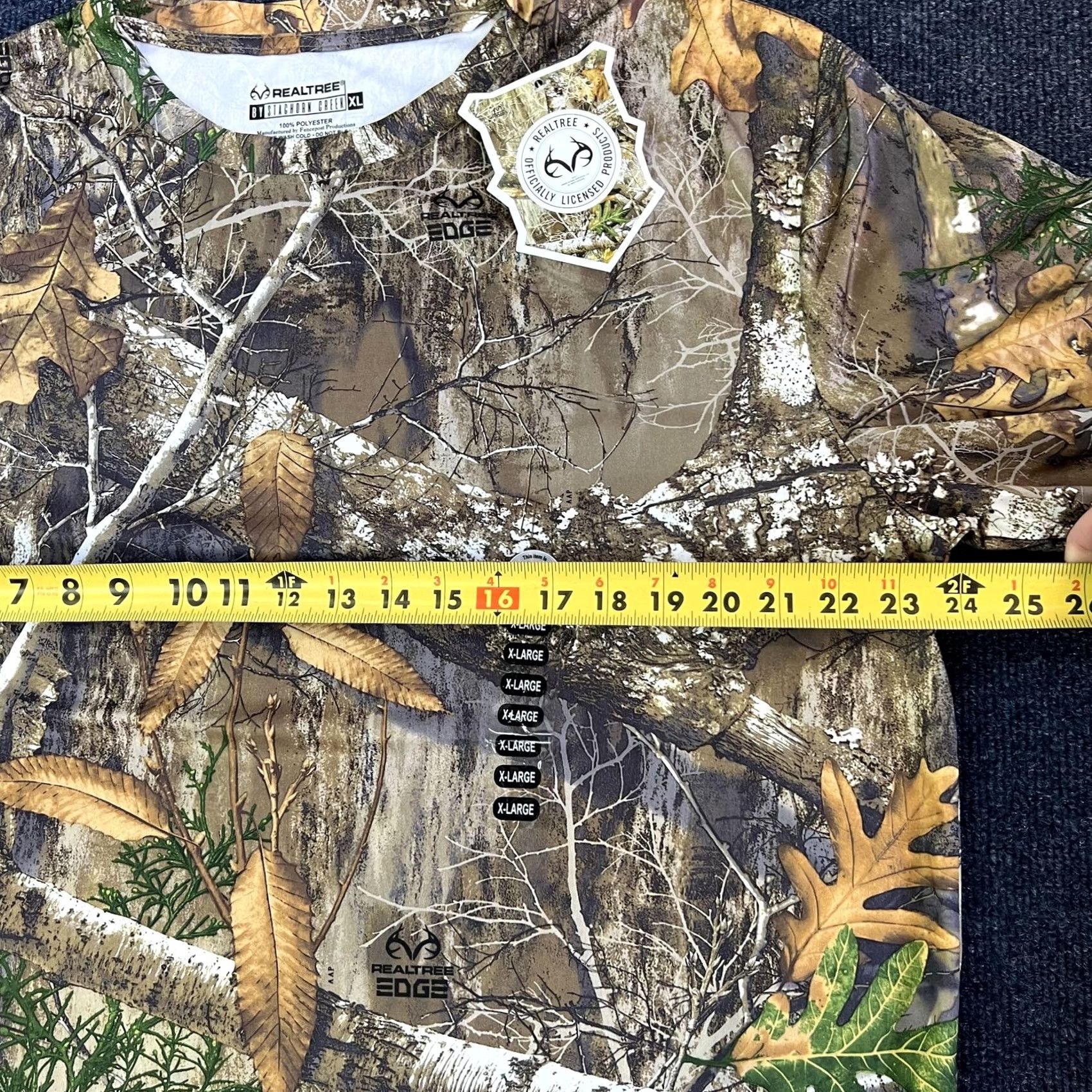 Realtree Realtree Edge Camouflage Shirt Mens XL Brown Long Sleeve Hunting Base Layer Top Size US XL / EU 56 / 4 - 7 Thumbnail
