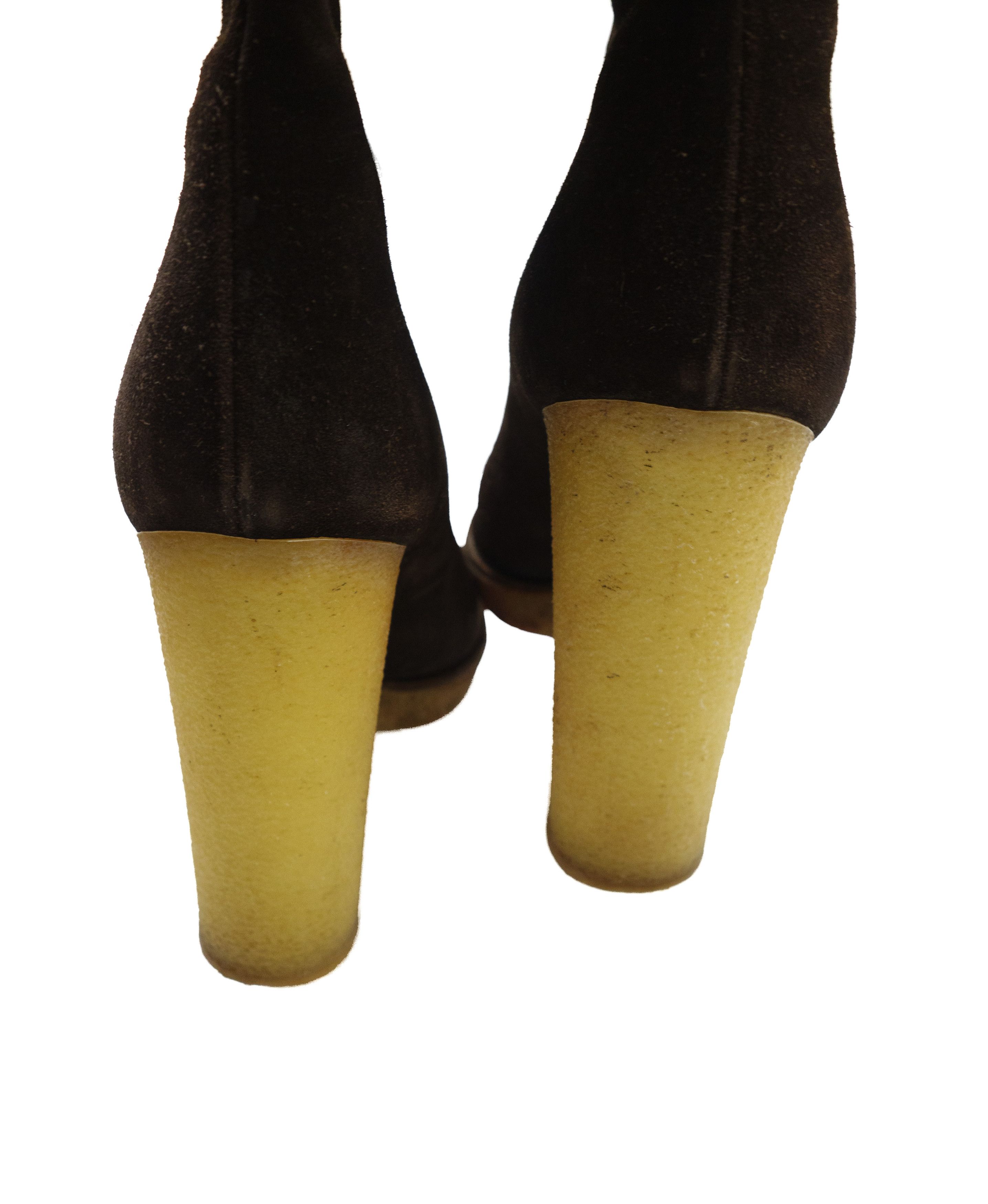 Gucci Tom Ford Suede Fur Trim Knee High Snow Boots Size US 6 / IT 36 - 6 Thumbnail