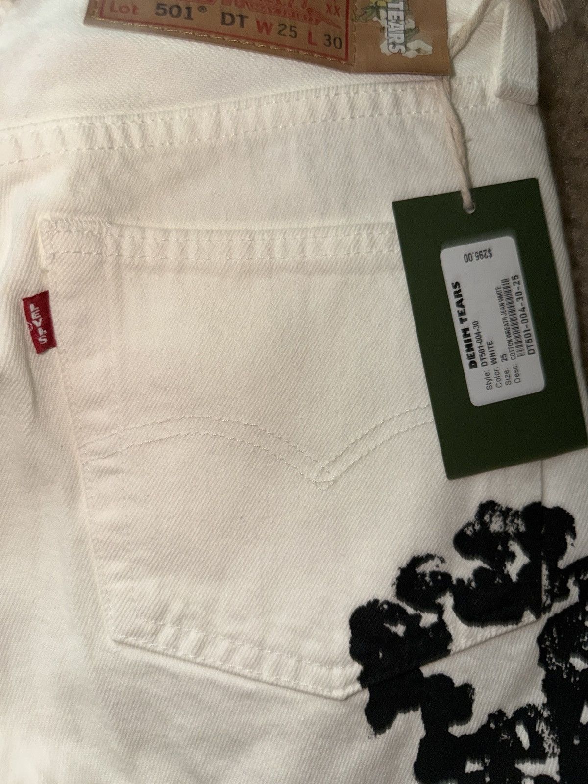 DENIM TEARS White Denim Tear Jeans Size 25" / US 0 / IT 36 - 13 Thumbnail