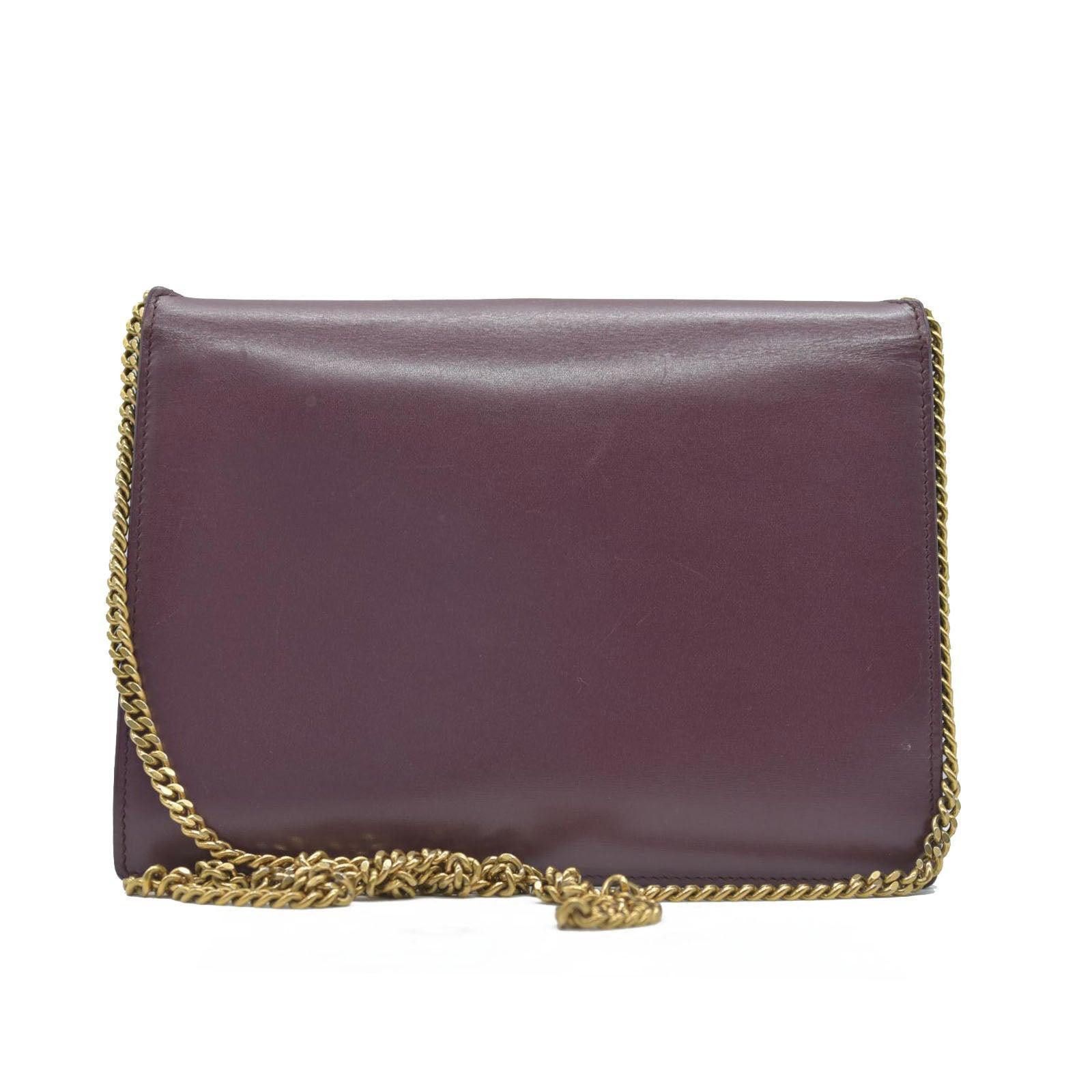 Saint Laurent Paris Saint Laurent Smooth Calfskin Monogram Cassandra Clasp Bag Size ONE SIZE - 8 Thumbnail