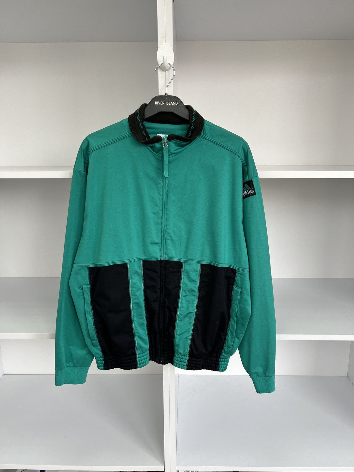 Adidas × Vintage Vintage Adidas Equipment Track Jacket 90s style Size US M / EU 48-50 / 2 - 2 Thumbnail