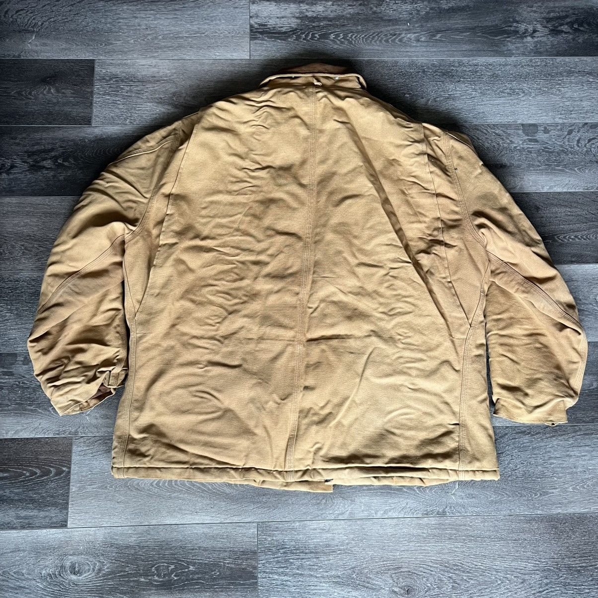 Carhartt × Vintage Vintage 90s Carhartt Tan Quilted Chore Arctic Jacket Canvas Size US XXL / EU 58 / 5 - 2 Thumbnail