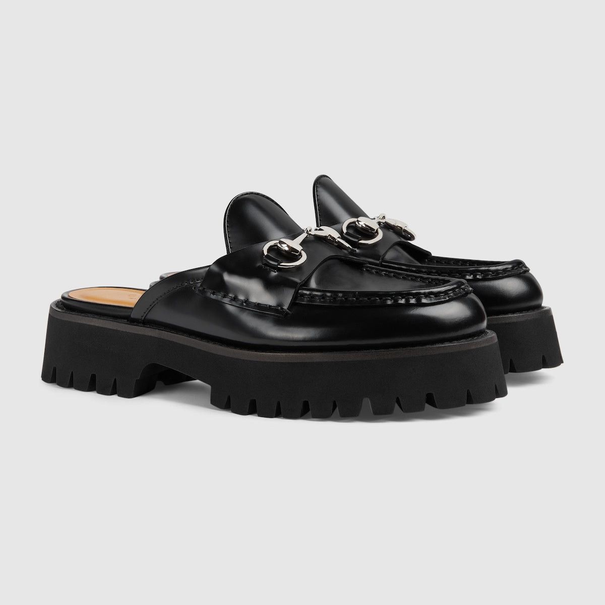 Gucci Gucci Horsebit Leather Mules SIZE 37 Size ONE SIZE - 1 Thumbnail