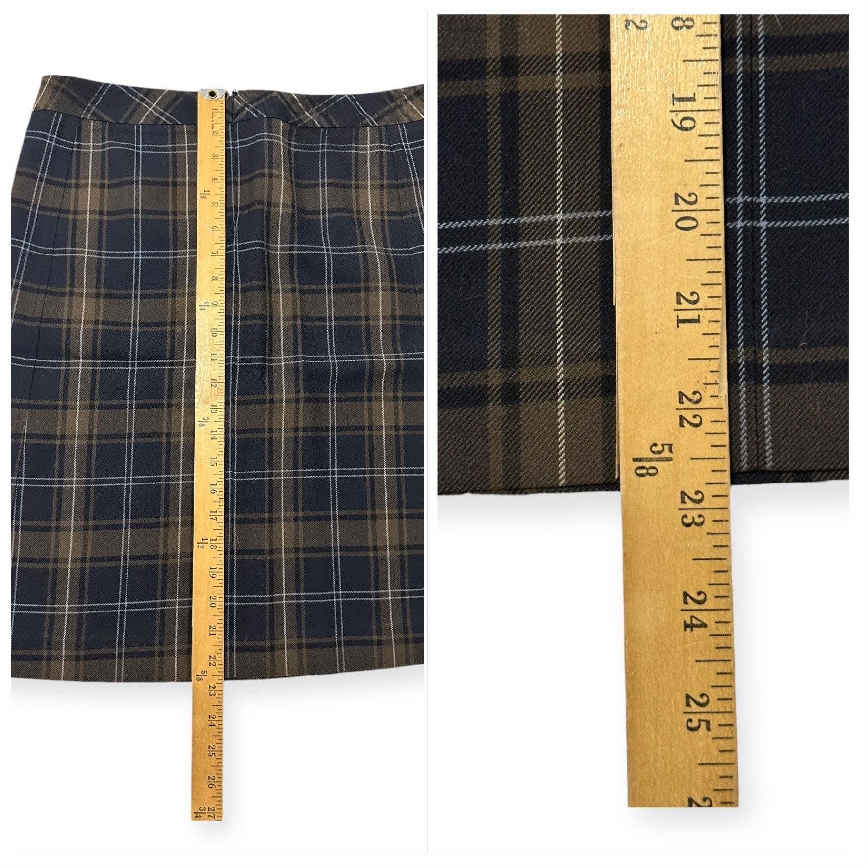 Miu Miu Miu Miu Tartan Wool A-Line Skirt Size 44 Size 30" / US 8 / IT 44 - 12 Thumbnail