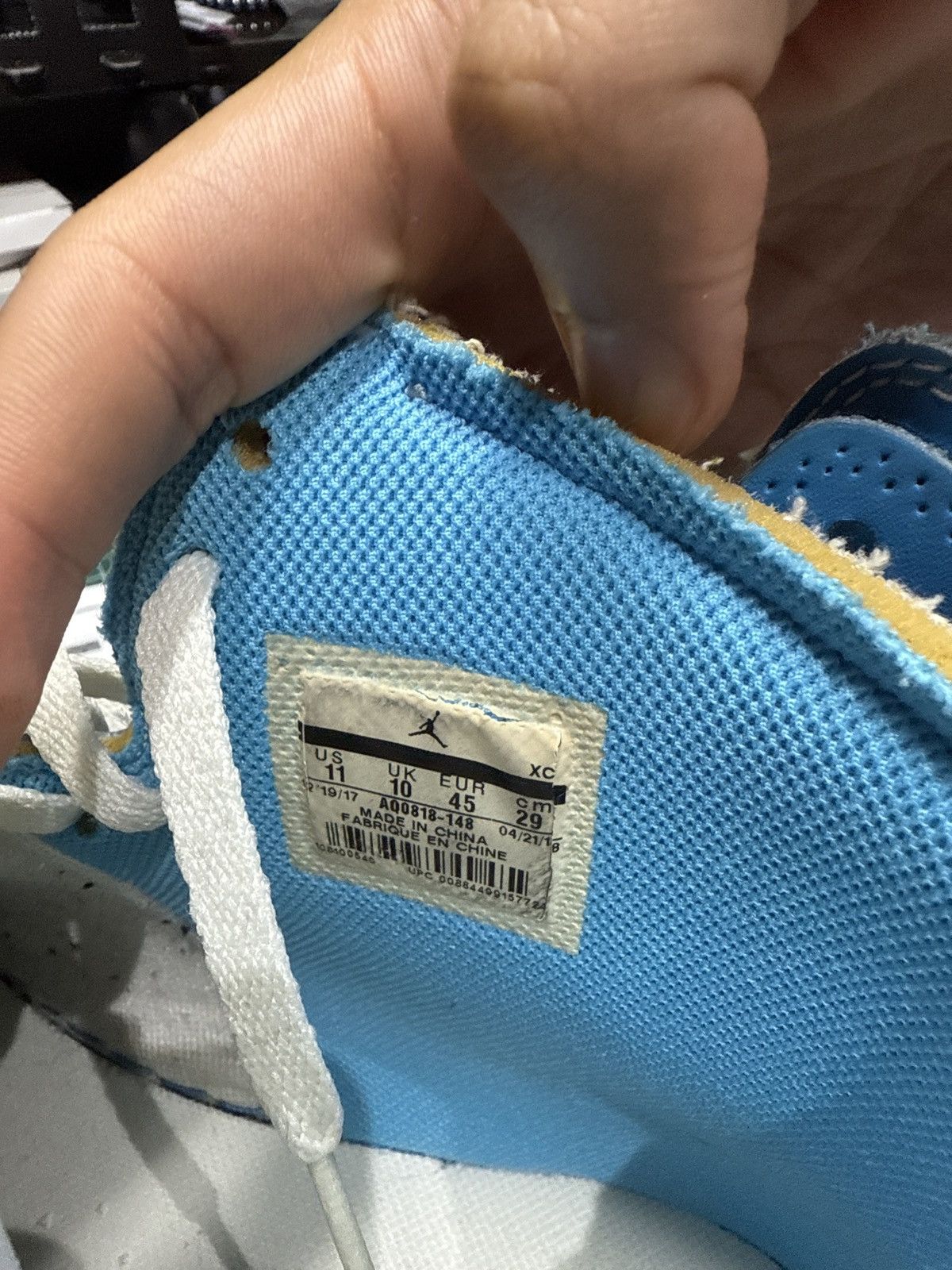 Jordan Brand × Off-White Jordan 1 off white UNC Size US 11 / EU 44 - 6 Thumbnail