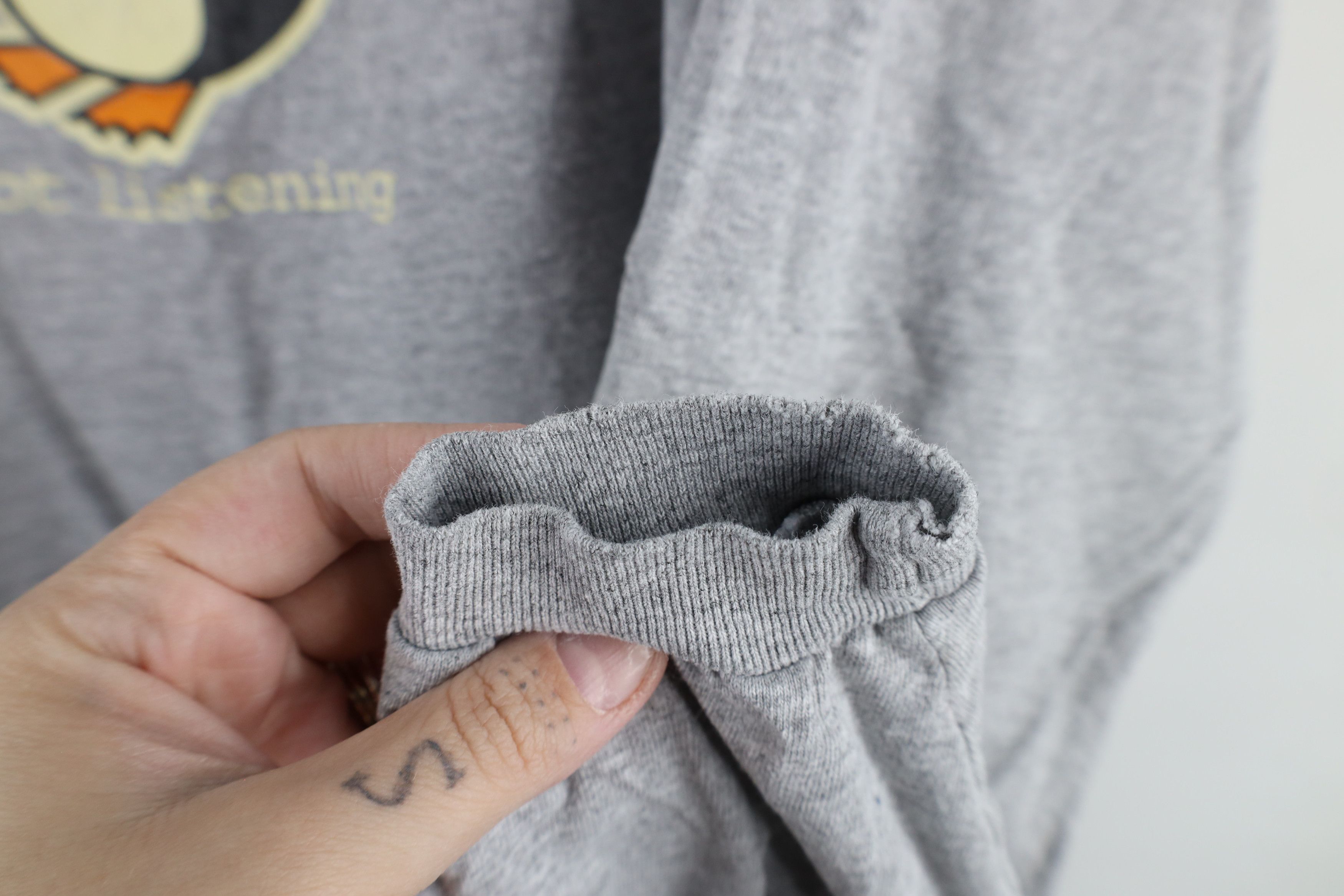 Vintage Vintage 90s Streetwear Penguin Long Sleeve T-Shirt Gray Size US XXL / EU 58 / 5 - 6 Thumbnail
