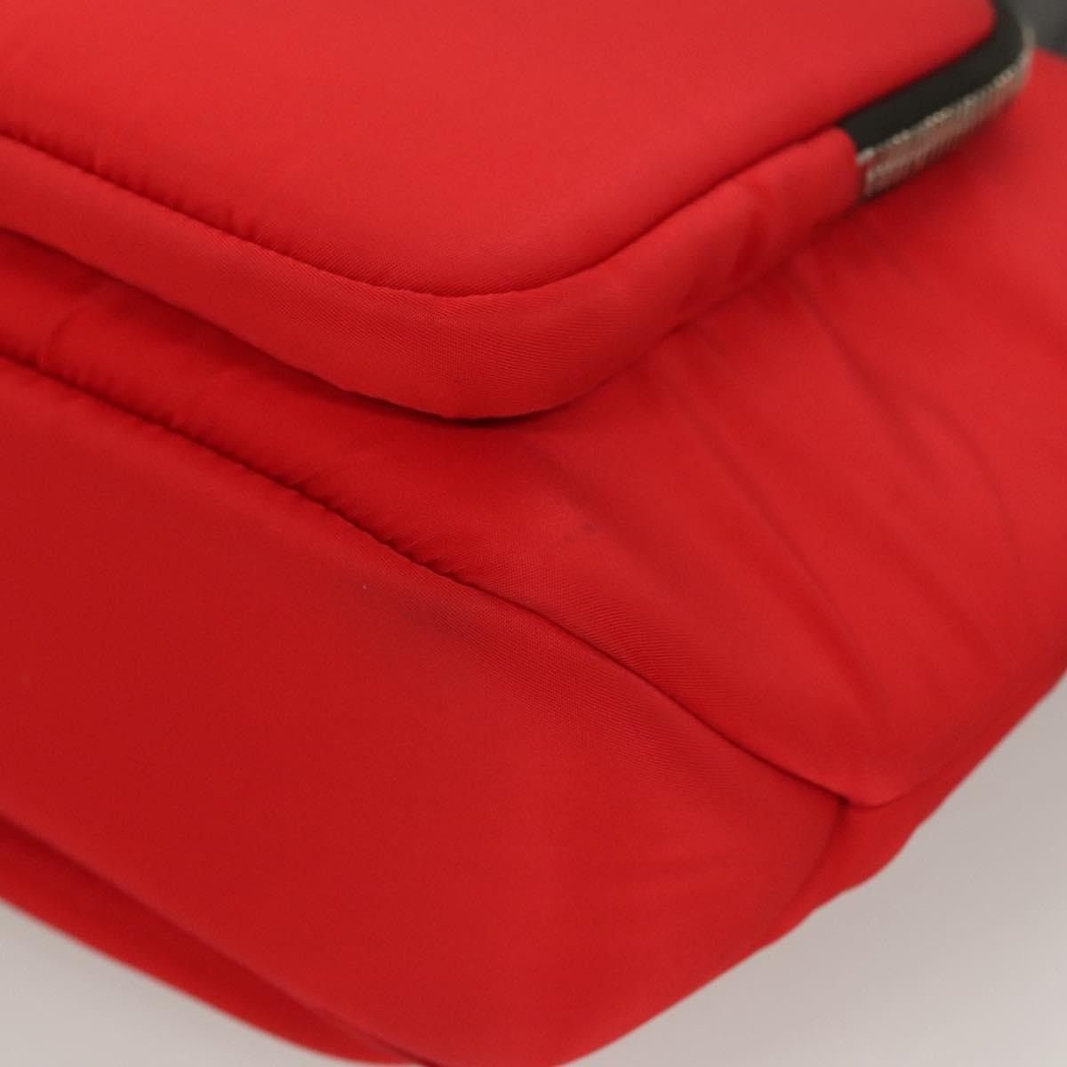 Prada Prada Nylon Handbag Red Size ONE SIZE - 3 Thumbnail