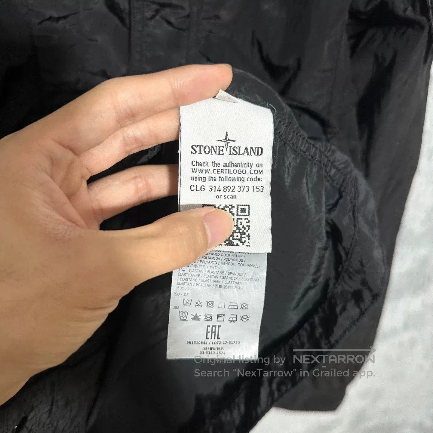Stone Island stone island black metallic nylon jacket. Size US L / EU 52-54 / 3 - 6 Thumbnail