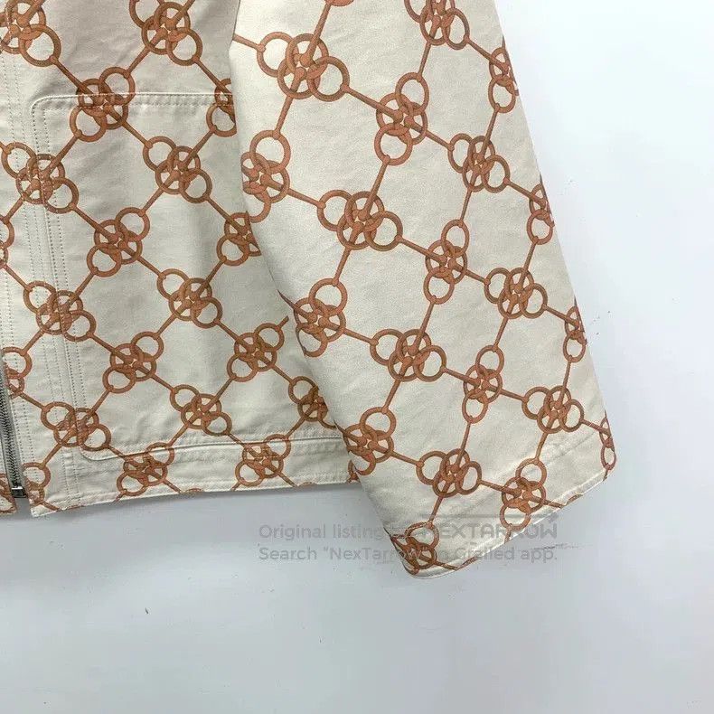 Other Hermes Beige Chain Print Cotton Jacket. Size US XS / EU 42 / 0 - 4 Thumbnail