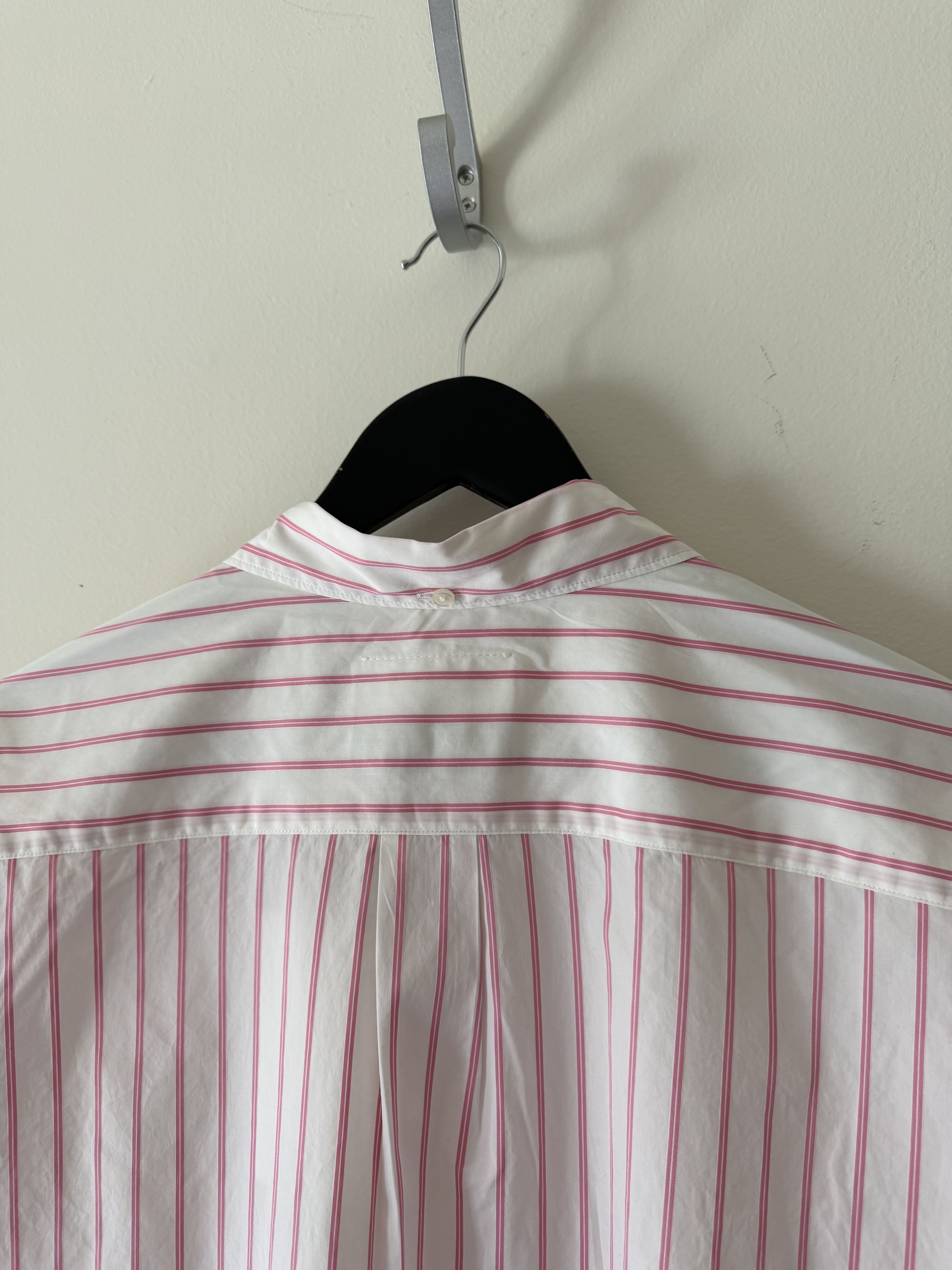 Maison Margiela × Supreme Supreme MM6 Maison Margiela Stripe Button Up Shirt in Pink Size US XL / EU 56 / 4 - 6 Thumbnail