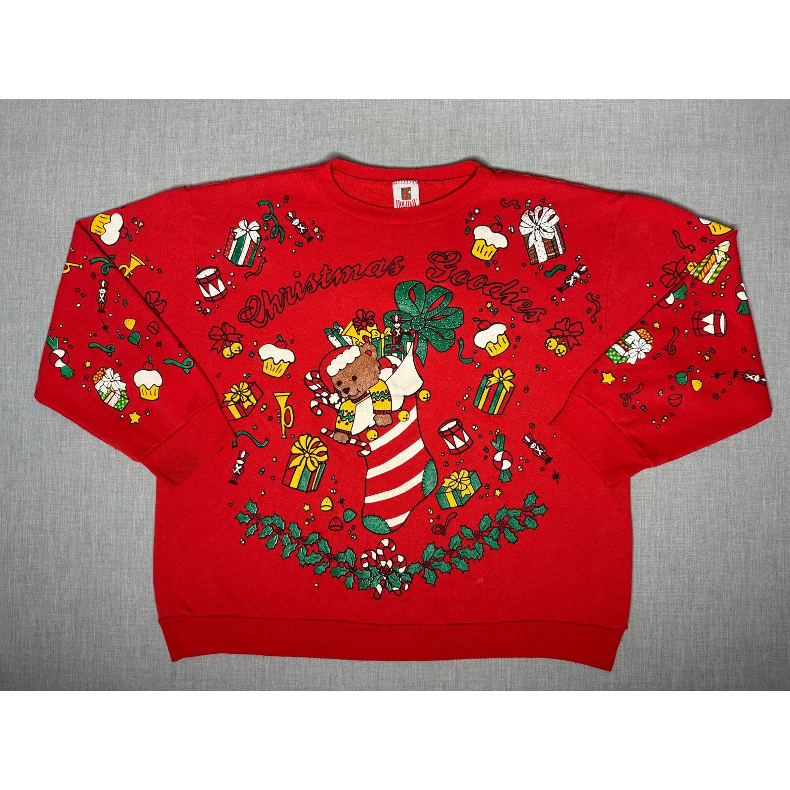 Vintage Vintage Holiday Time Puff Print Christmas Goodies Crewneck L Size US L / EU 52-54 / 3 - 1 Thumbnail