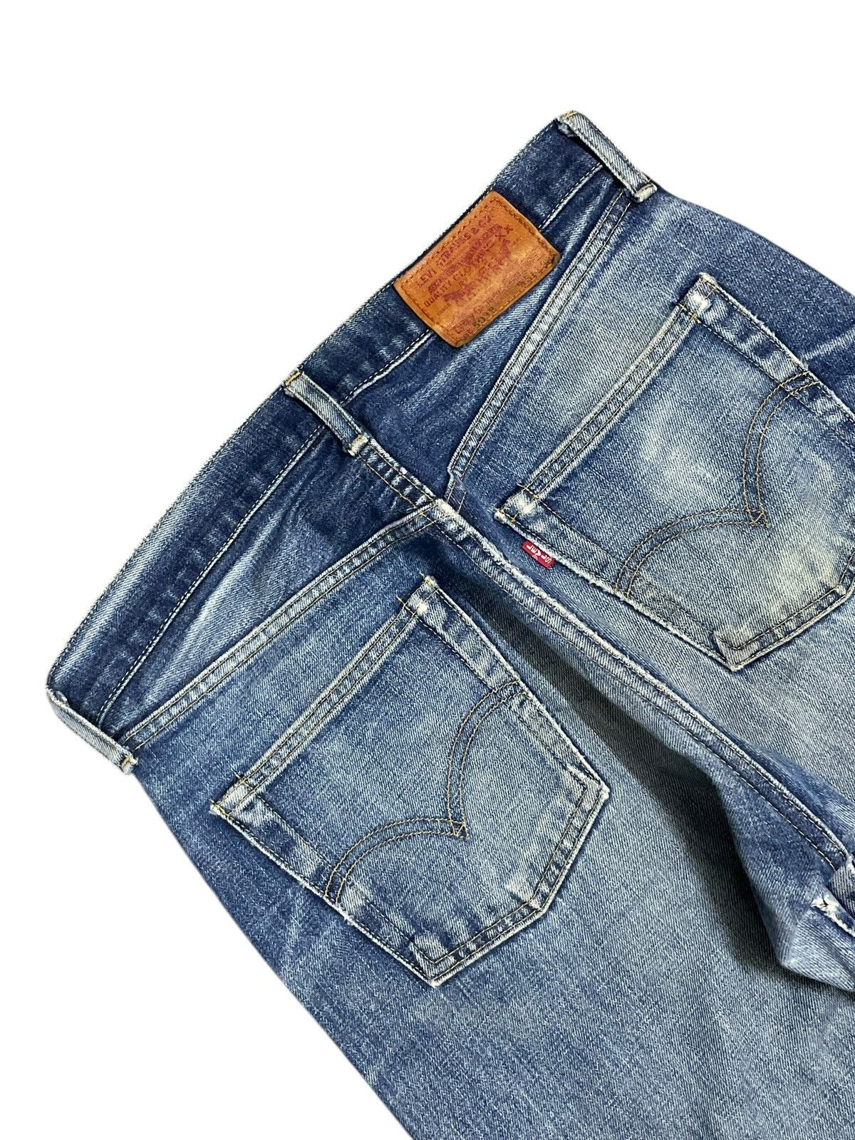 Levi's Vintage 80s Levi’s Big E Salvaged Distressed Cropped Jeans Size US 31 - 10 Thumbnail