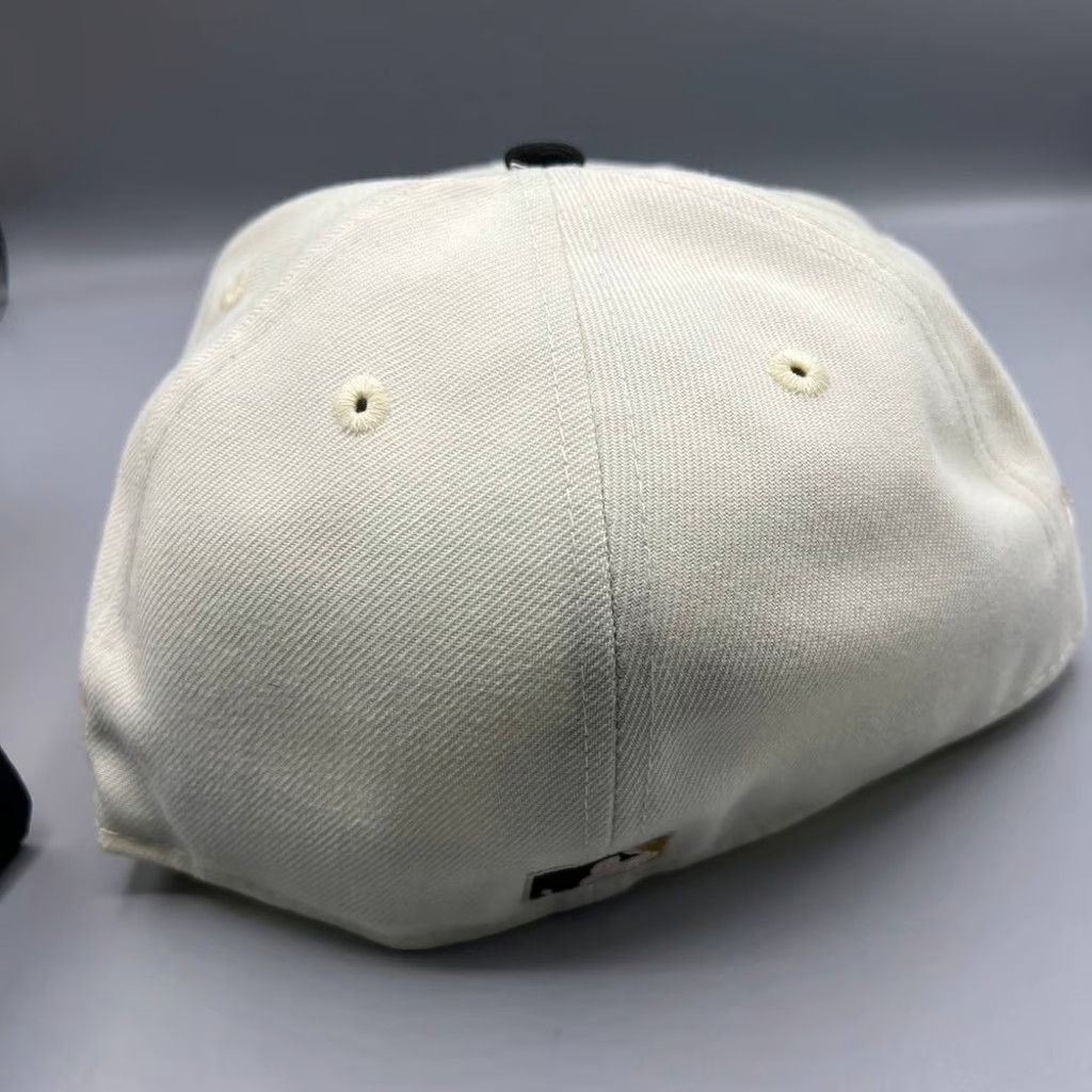 New Era Chicago Cubs Hat Men 7 3/8 White 59Fifty New Era Fitted Cap Size ONE SIZE - 6 Thumbnail