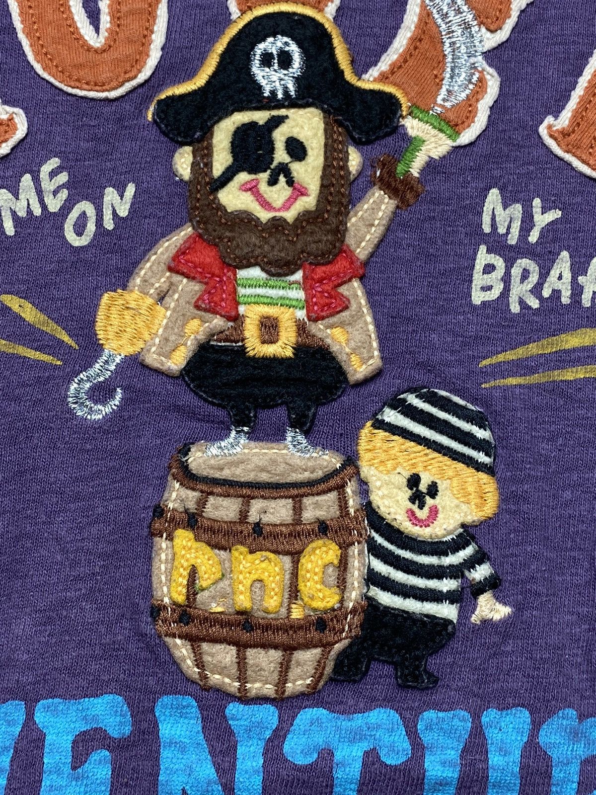 Angel Blue × Hysteric Glamour × Japanese Brand 2000s Rough Japan - Rover Pirates Embroidery Patchwork Tee Size US M / EU 48-50 / 2 - 5 Thumbnail
