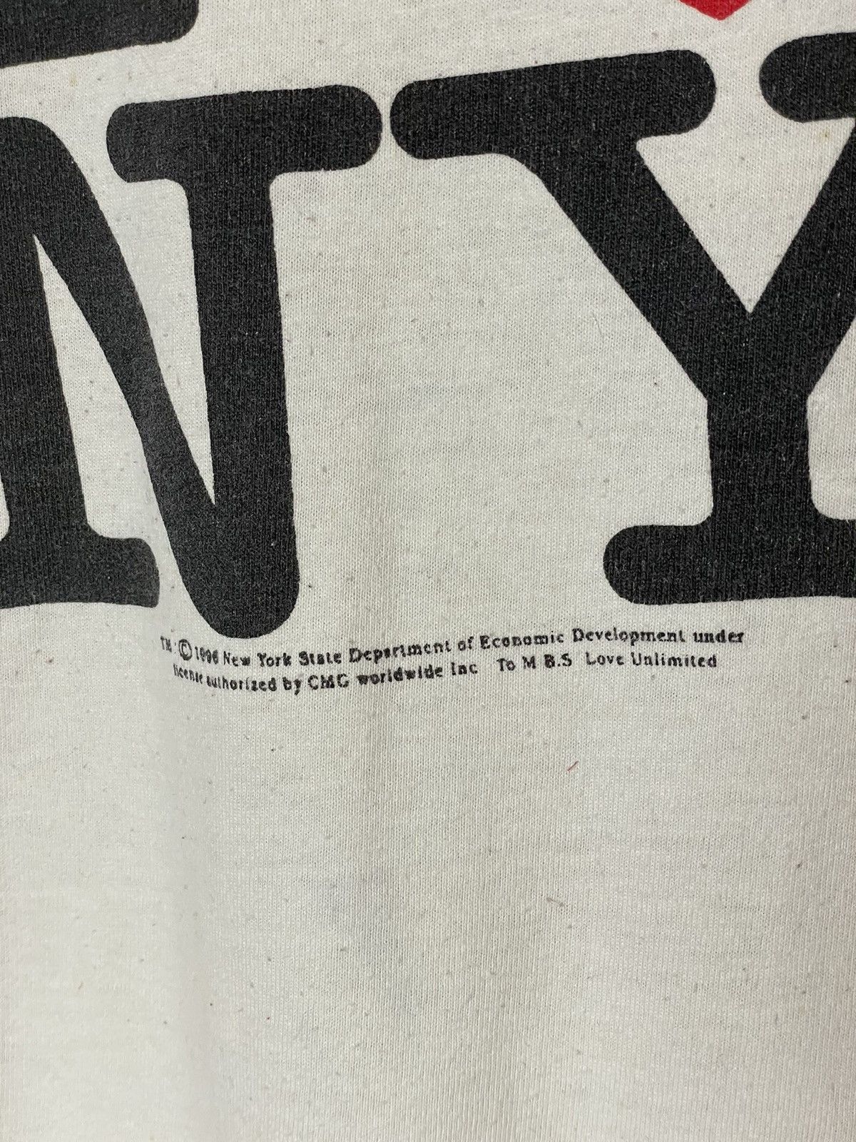 Vintage Rare! 1996 Vintage New York T Shirt I Love NY 90’s USA Hype Size US S / EU 44-46 / 1 - 8 Thumbnail